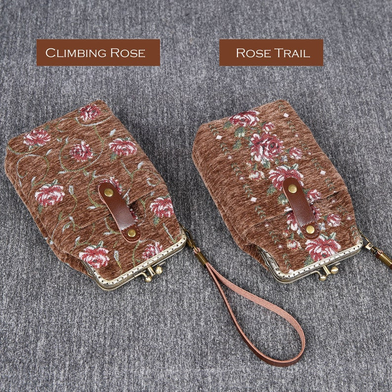Rose Series Coffee Carpet Phone Case MCW Handmade-12