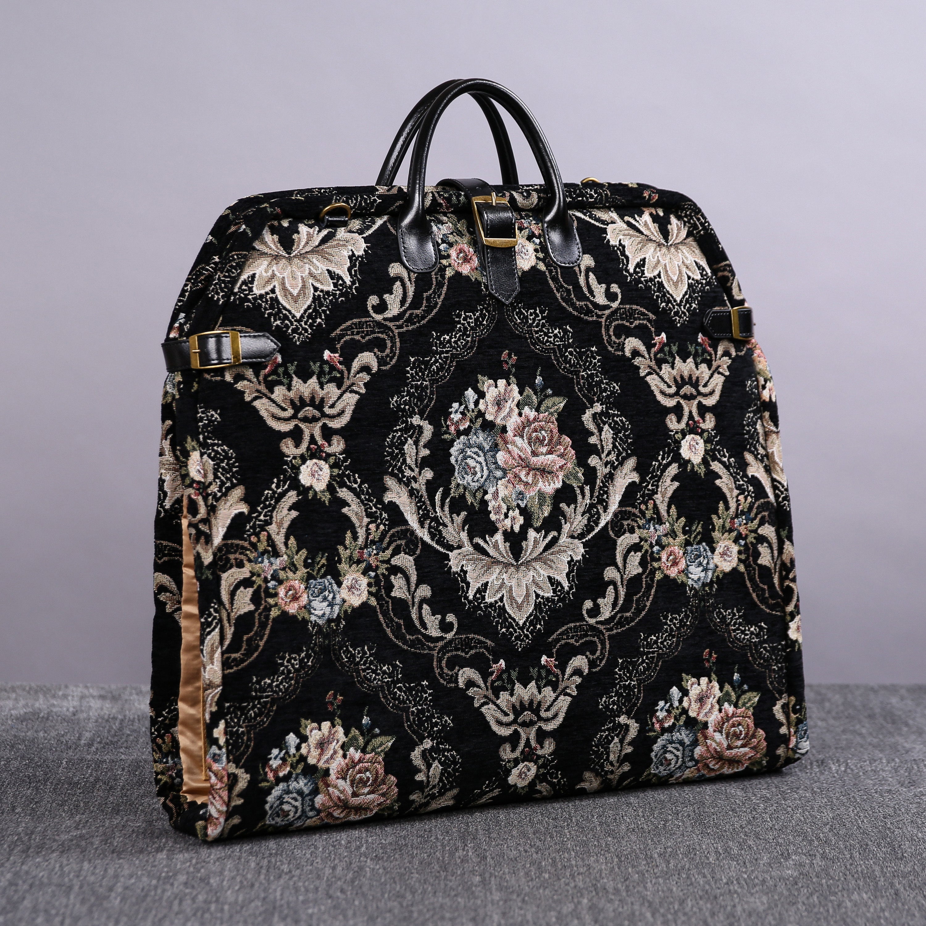 Carpetbag Carpet Garment Bag Victorian Floral Travel Bag