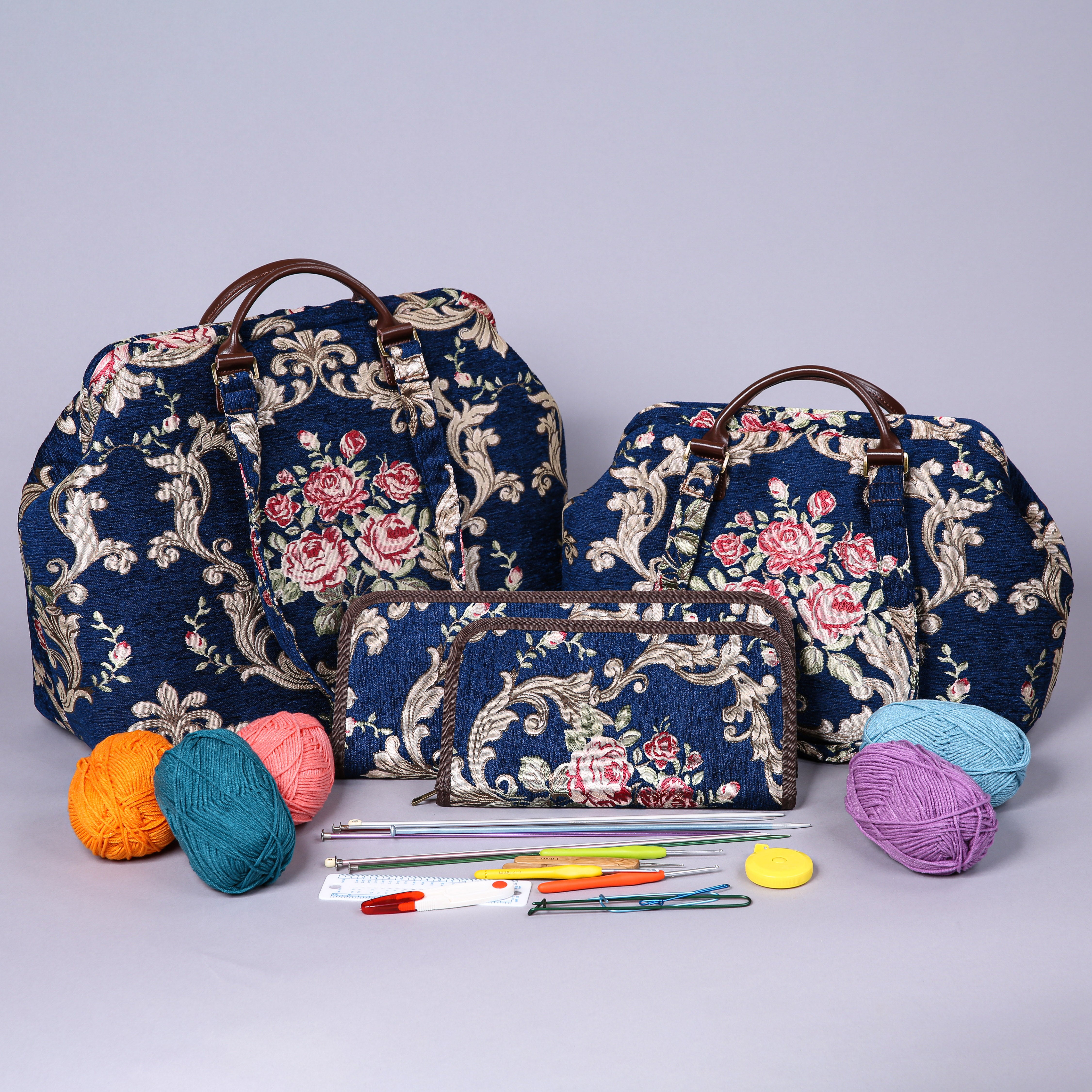 Project Knitting Bags Set Baroque Navy