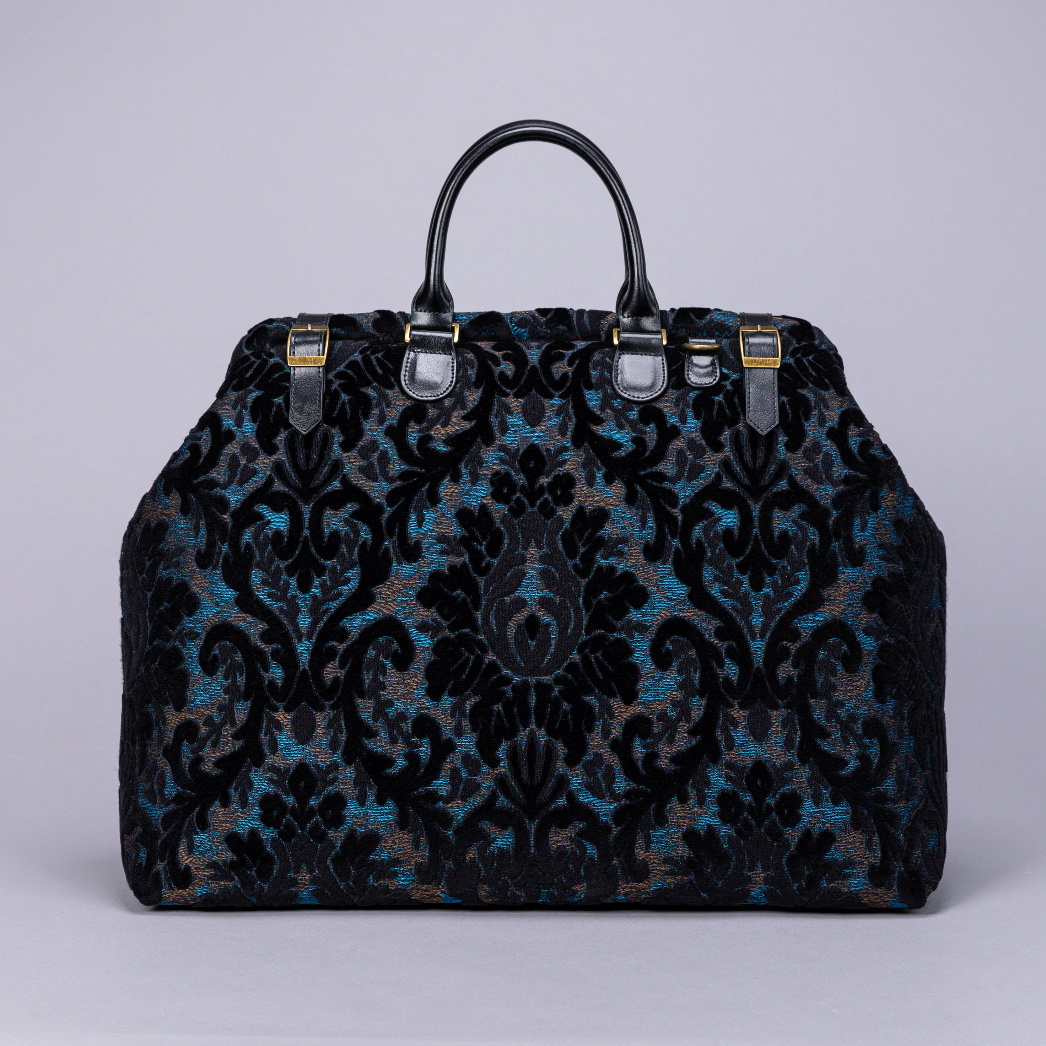 Mary Poppins Carpetbag Burnout Velvet Black