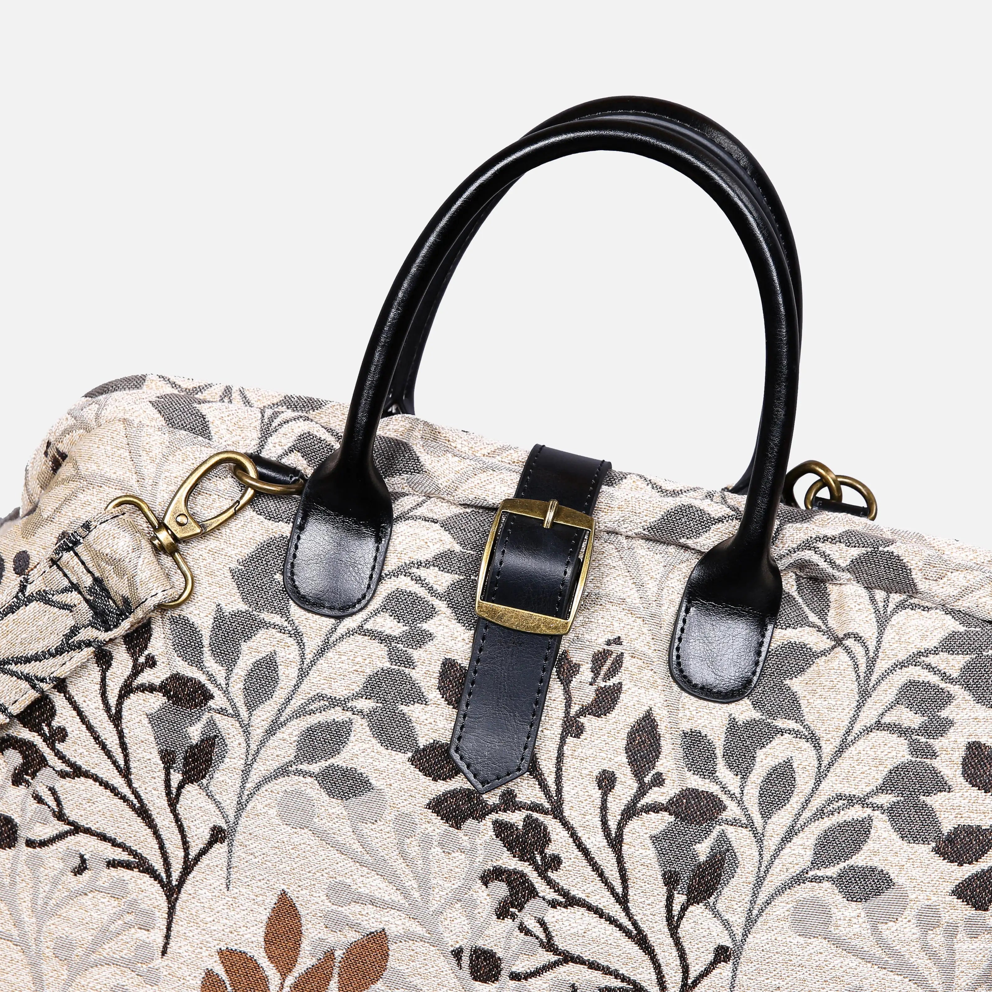 Grove Minimalist Mary Poppins Weekender Carpetbag of America buckle