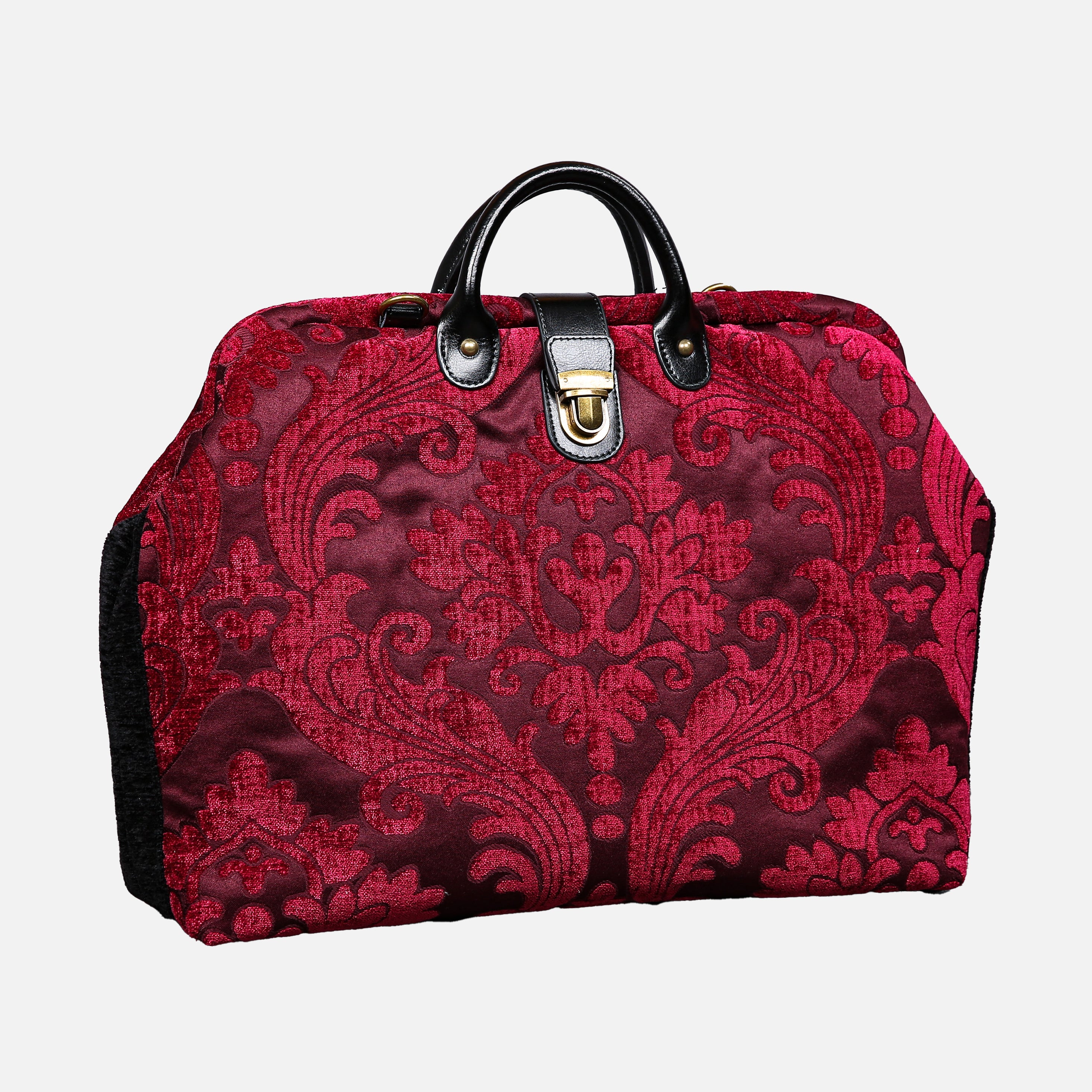 Queen Wine Laptop Work Bag carpet bag MCW Handmade