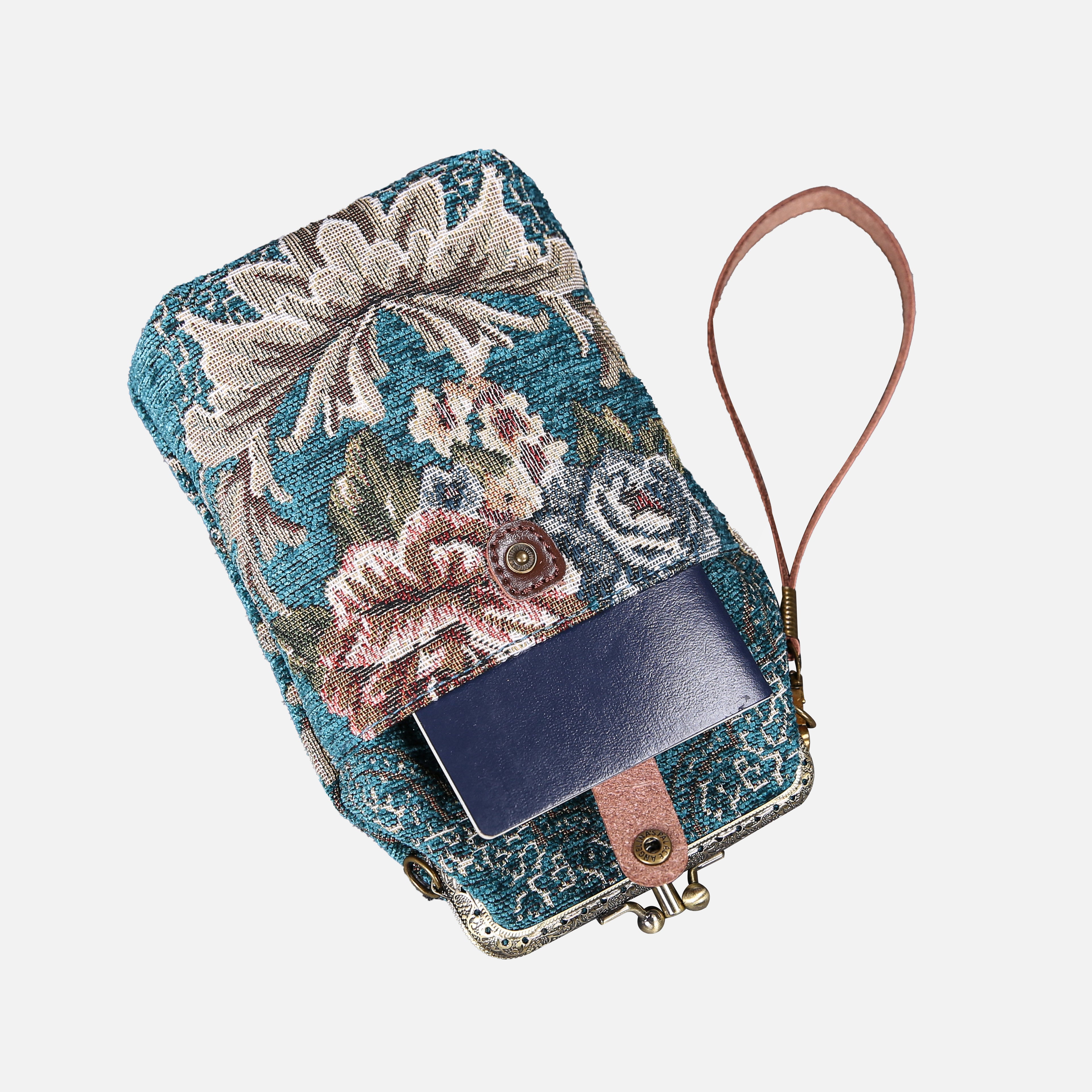 Floral Teal Carpet Phone Case  MCW Handmade-3