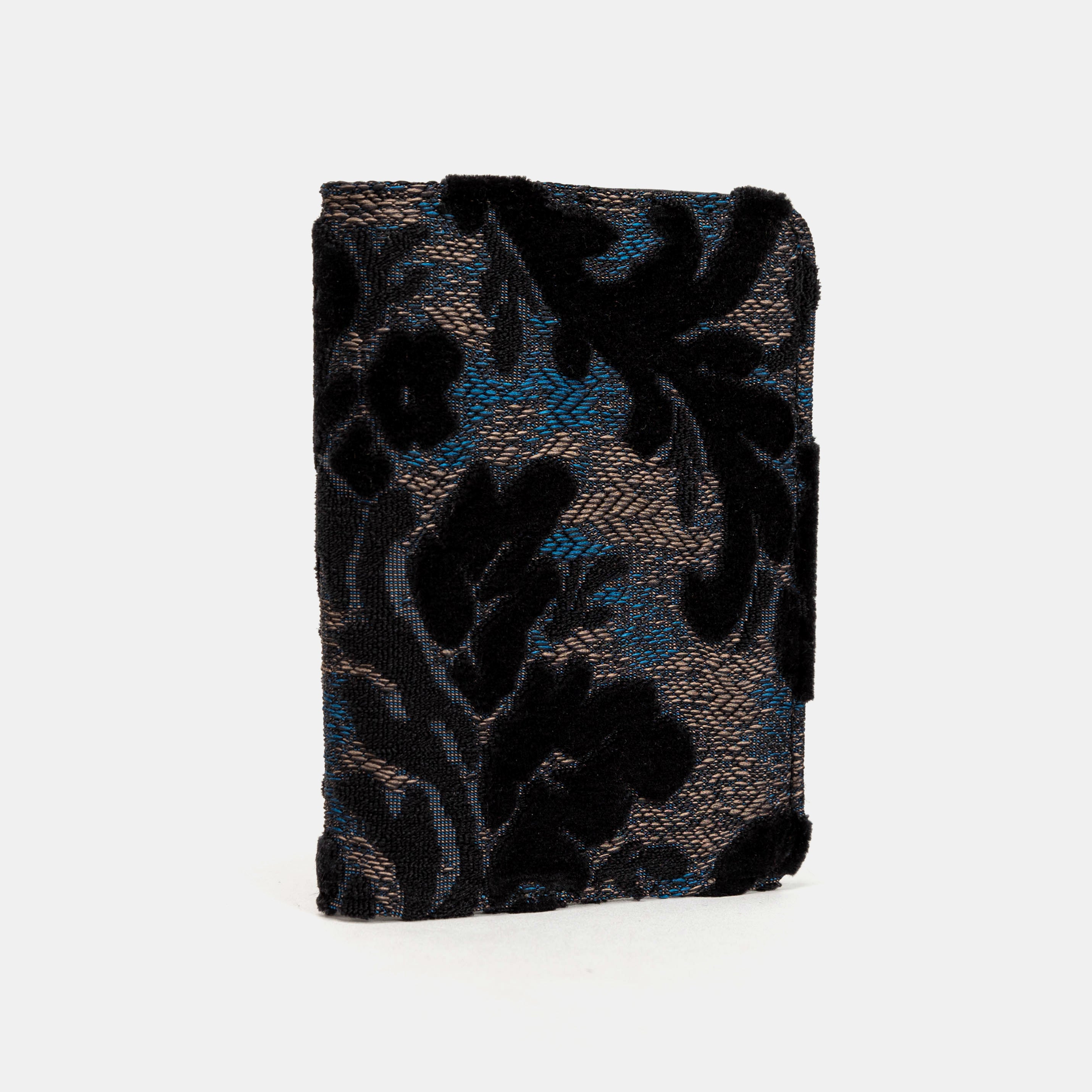 Burnout Velvet Black Passport Cover Carpetbag of America overview