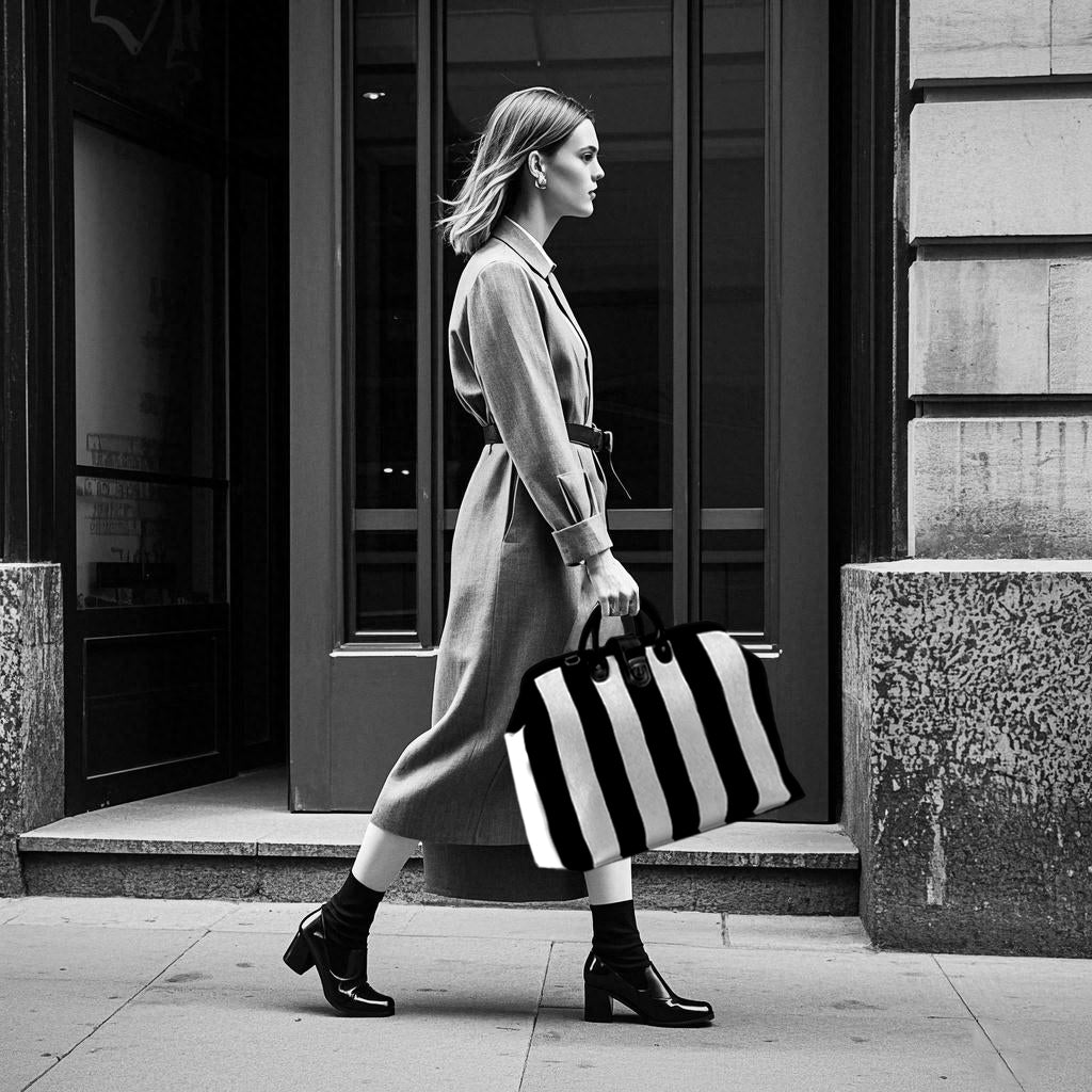 Black & White Beetlejuice Laptop Work Bag