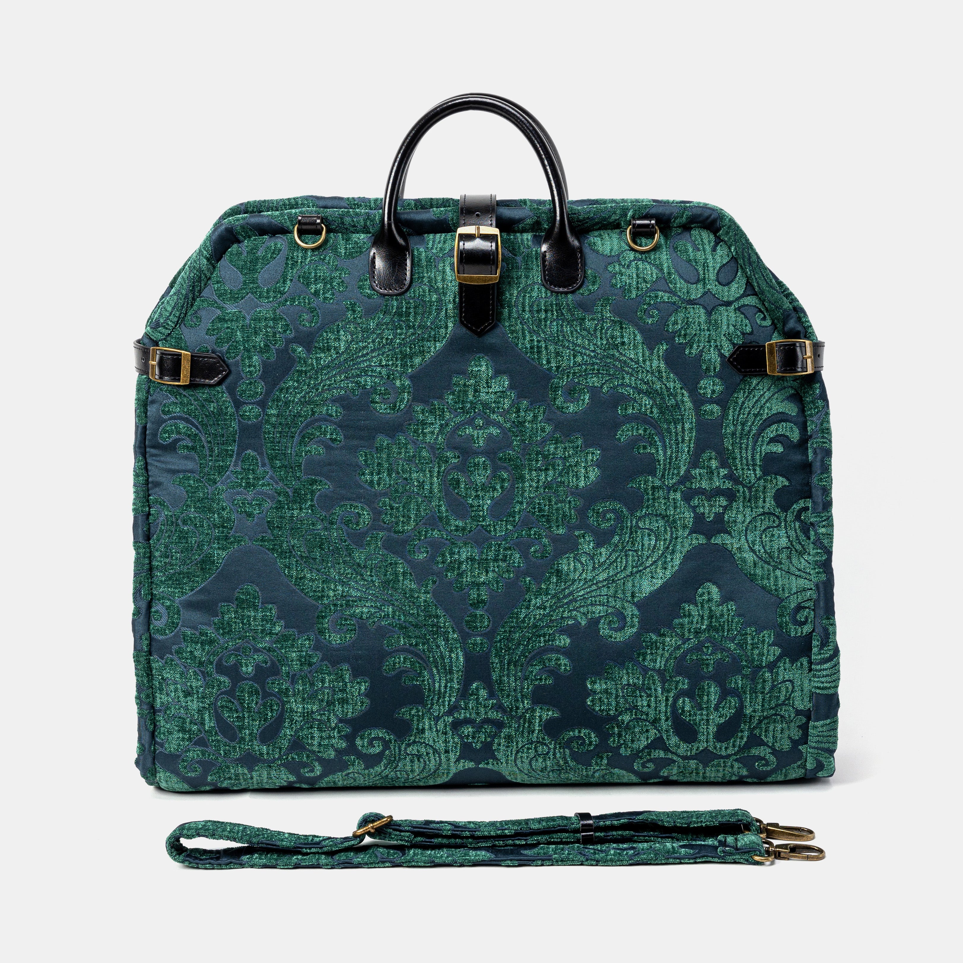 Queen Hunter Green Carpet Garment Bag Carpetbag of America  main