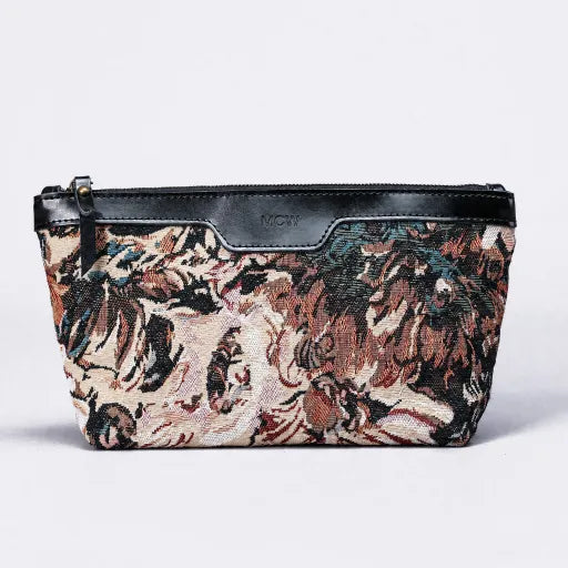 Blooming Daisy Black Carpet Makeup Bag Carpetbag of America main