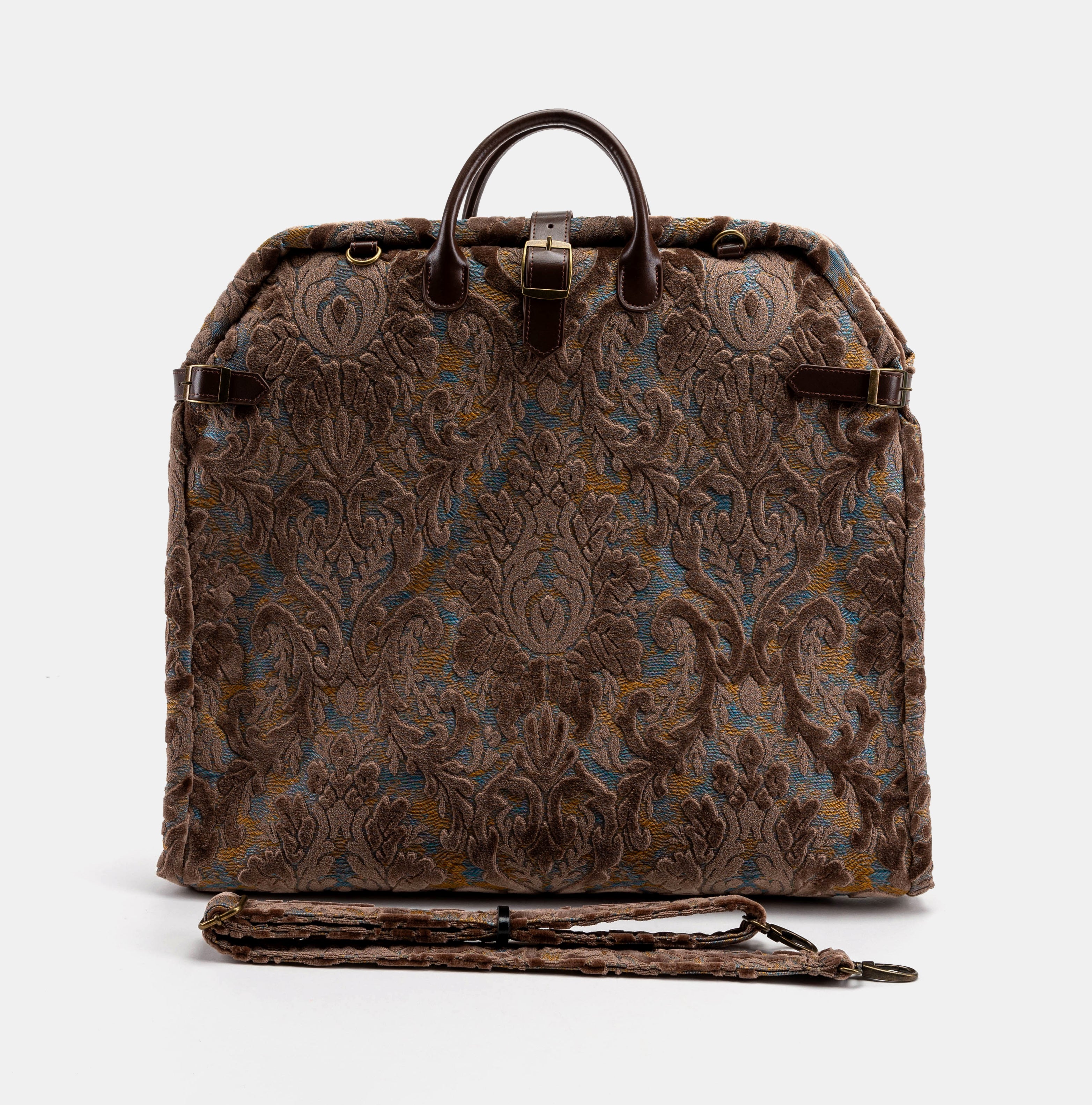 Burnout Velvet Camel Carpet Garment Bag Carpetbag of America main