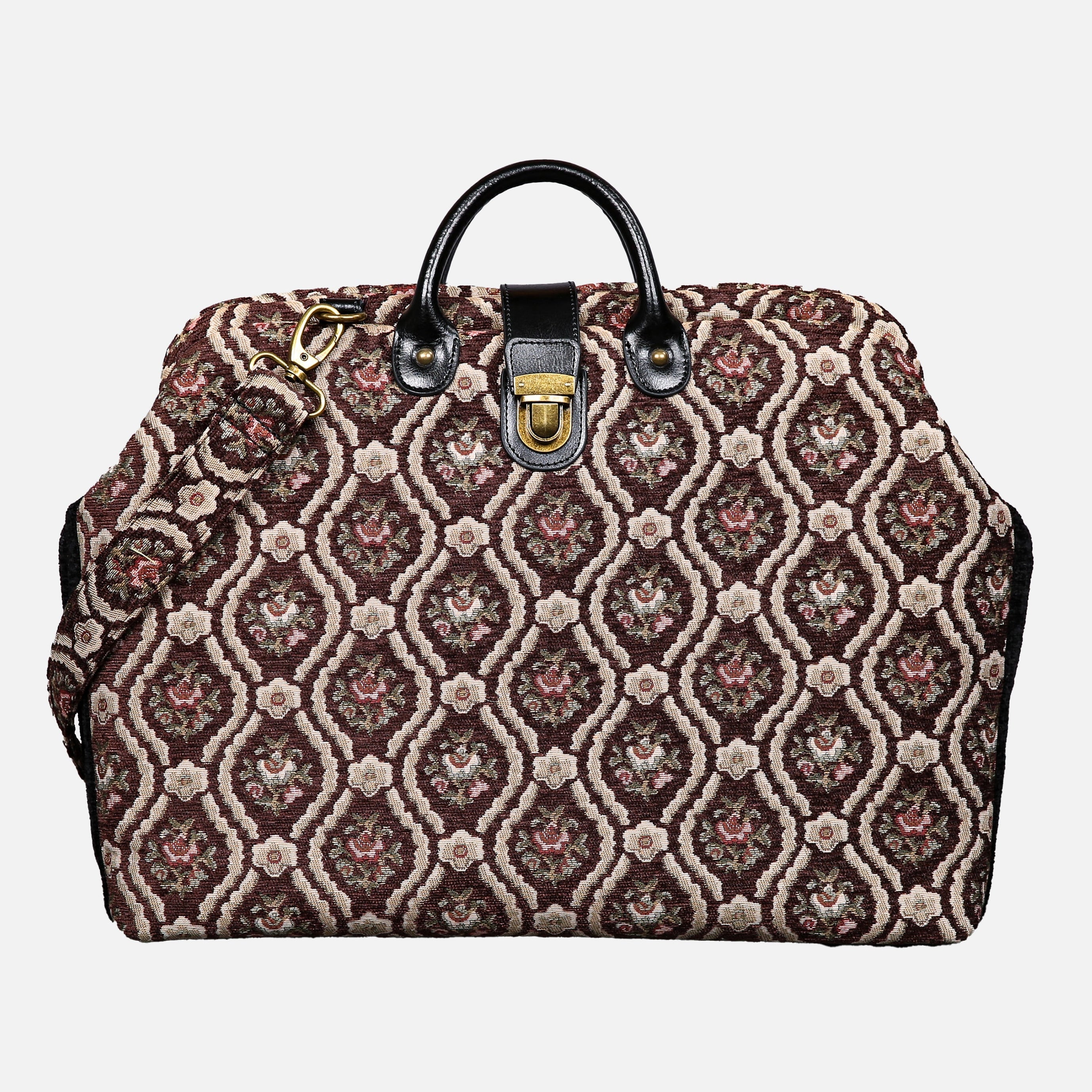 Traditional Brown Laptop Work Bag carpet bag MCW Handmade