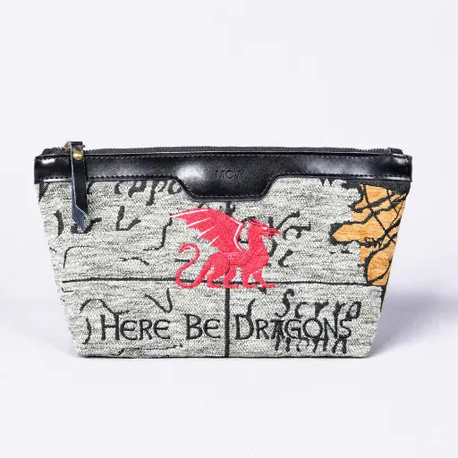 Here Be Dragons Carpet Makeup Bag Carpetbag of America main