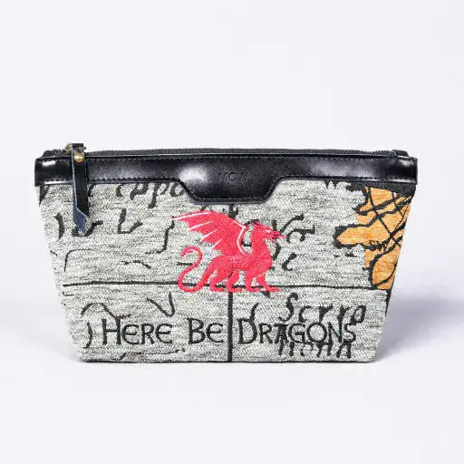 Here Be Dragons Carpet Makeup Bag Carpetbag of America main