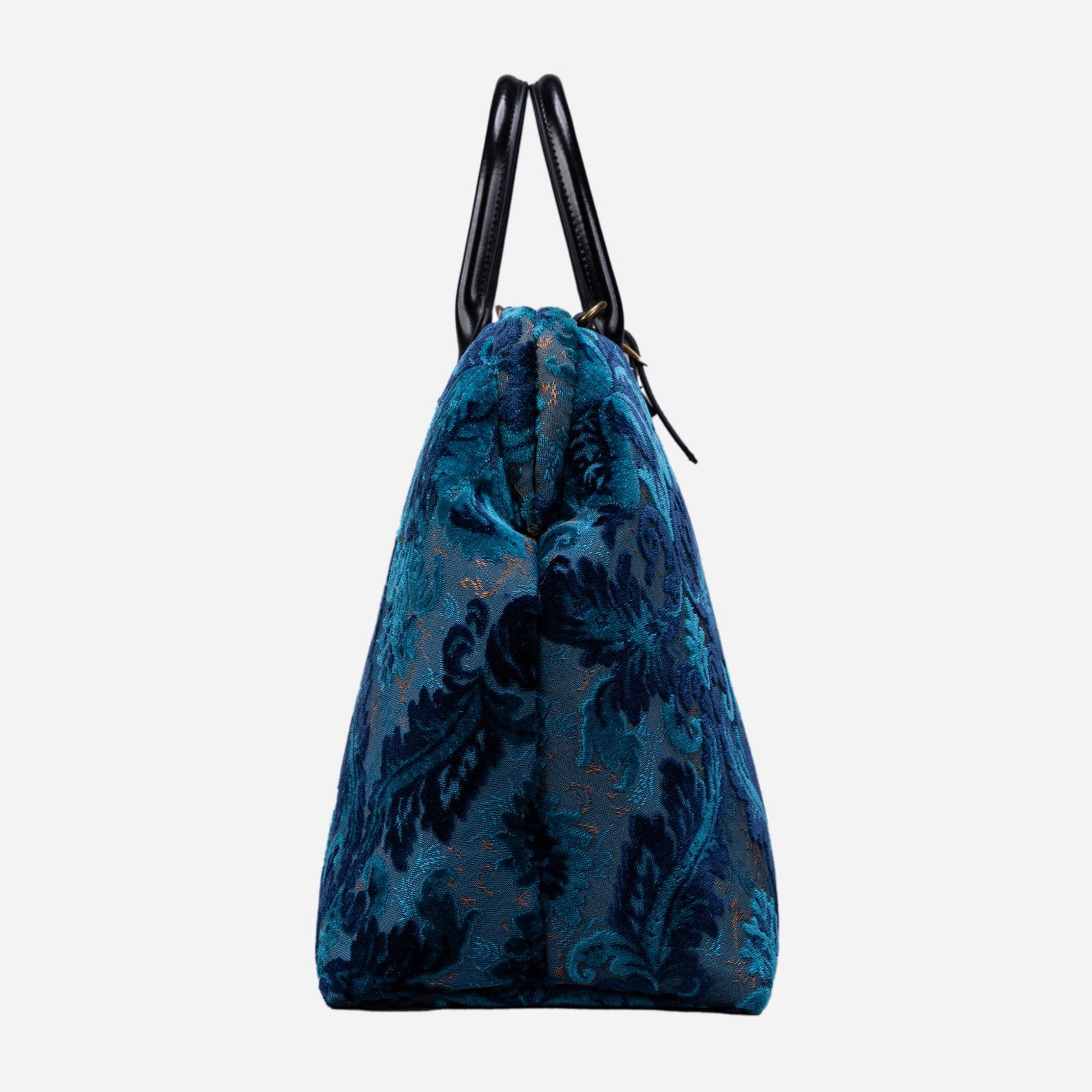 Burnout Velvet Revival Aqua Mary Poppins Weekender Carpetbag side
