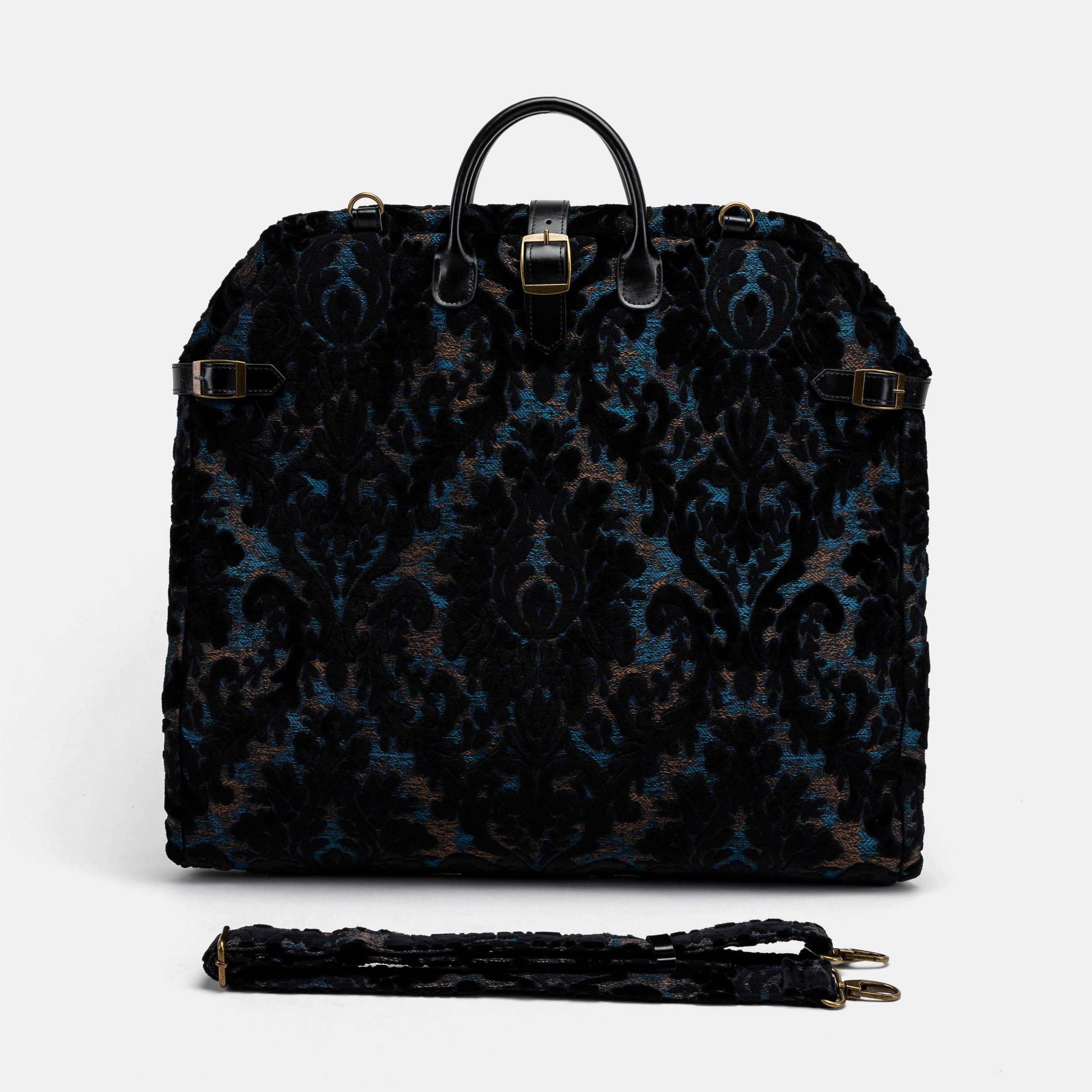 Burnout Velvet Black Carpet Garment Bag Carpetbag of America main