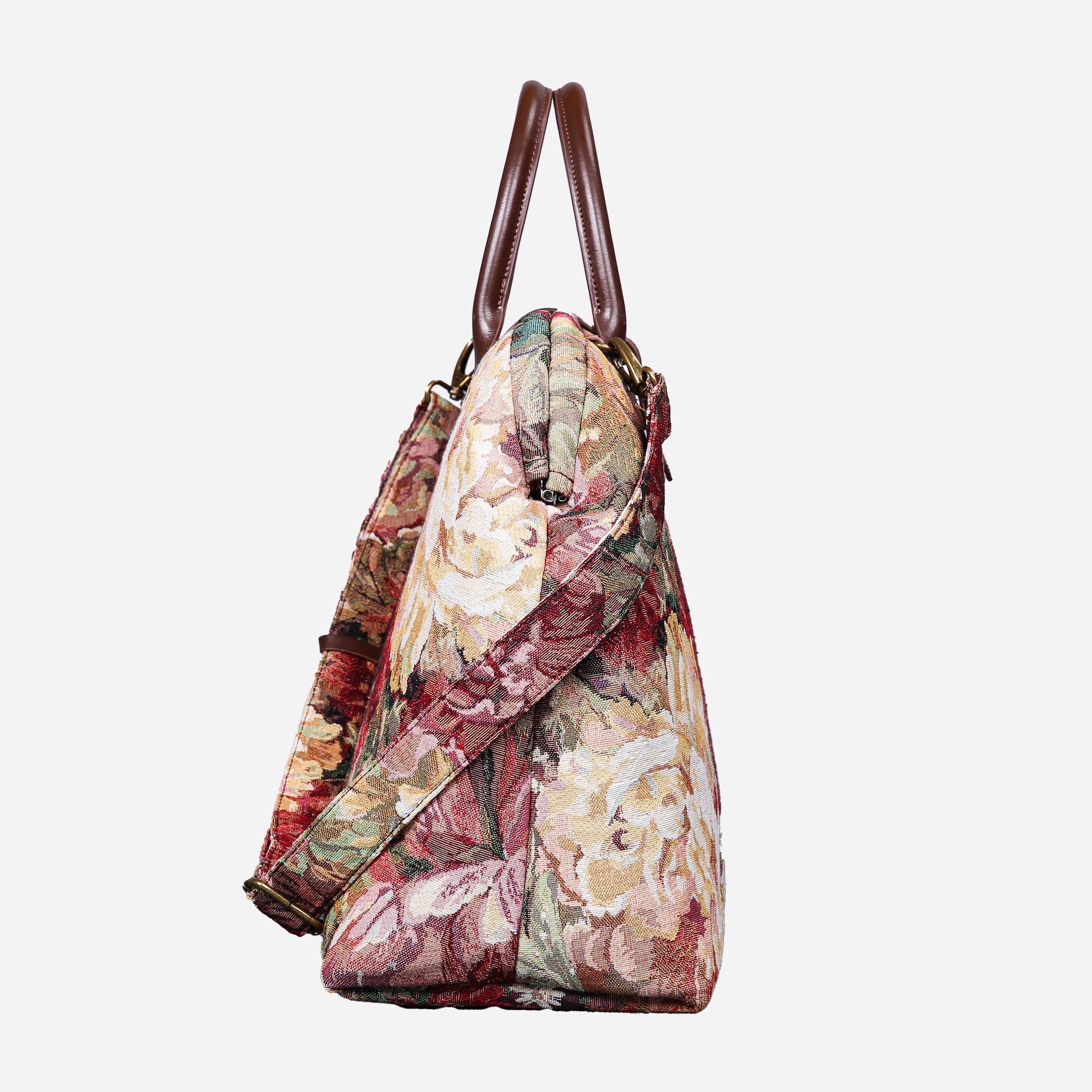 Rose Bush Mary Poppins Weekender carpet bag MCW Handmade-3