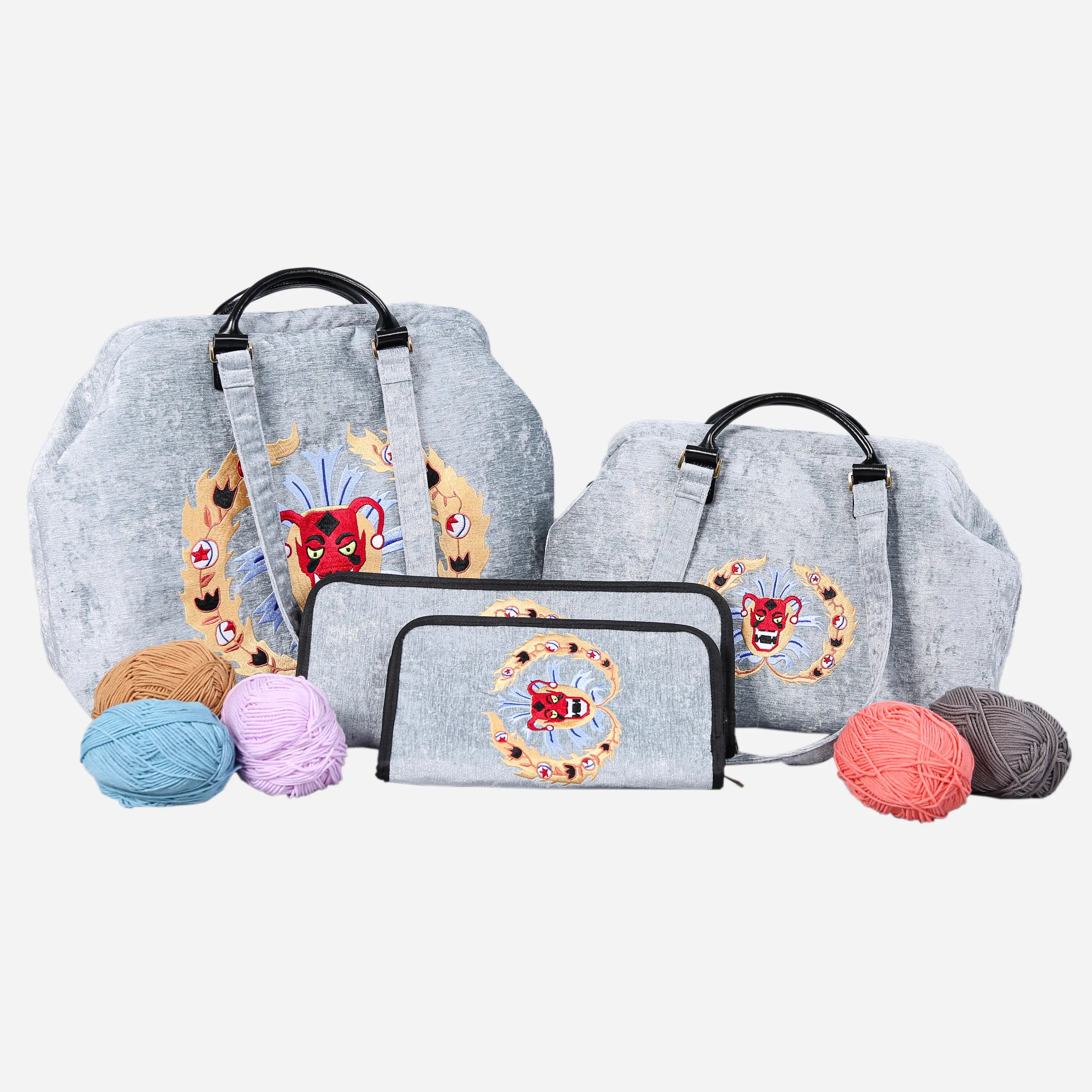 AHS the Devils Mouth Knitting Project Bag  of America-set