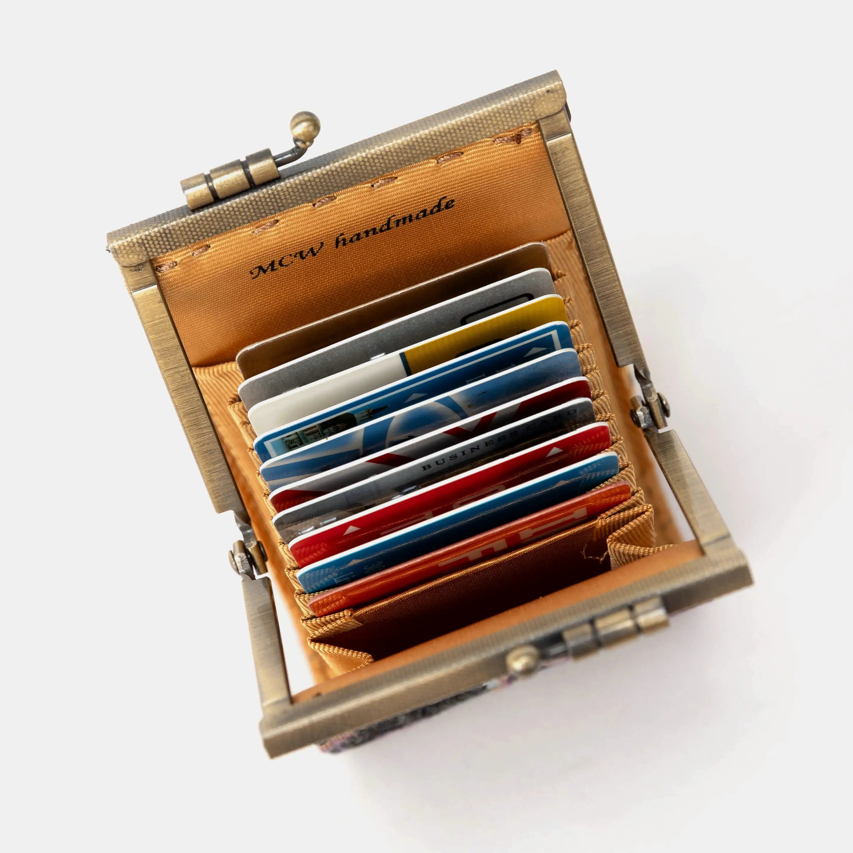 Abstract Blue Card Wallet  of America 11 slots inside