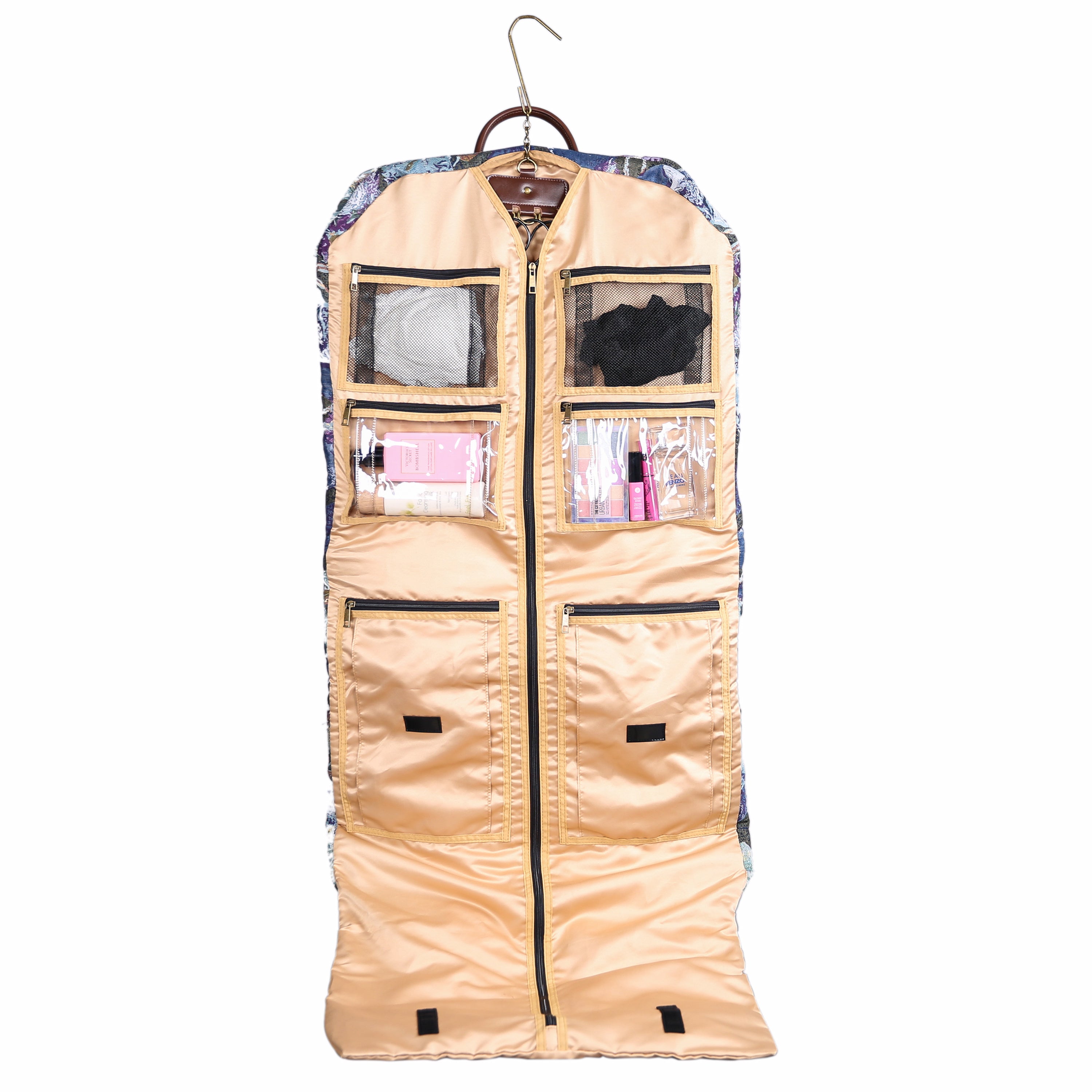 Abstract Blue Carpet Garment Bag carpet bag of America in use