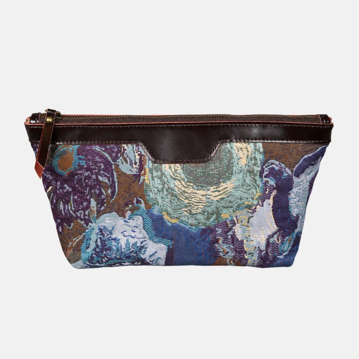 Abstract Blue Carpet Makeup Bag carpet bag MCW Handmade of America main