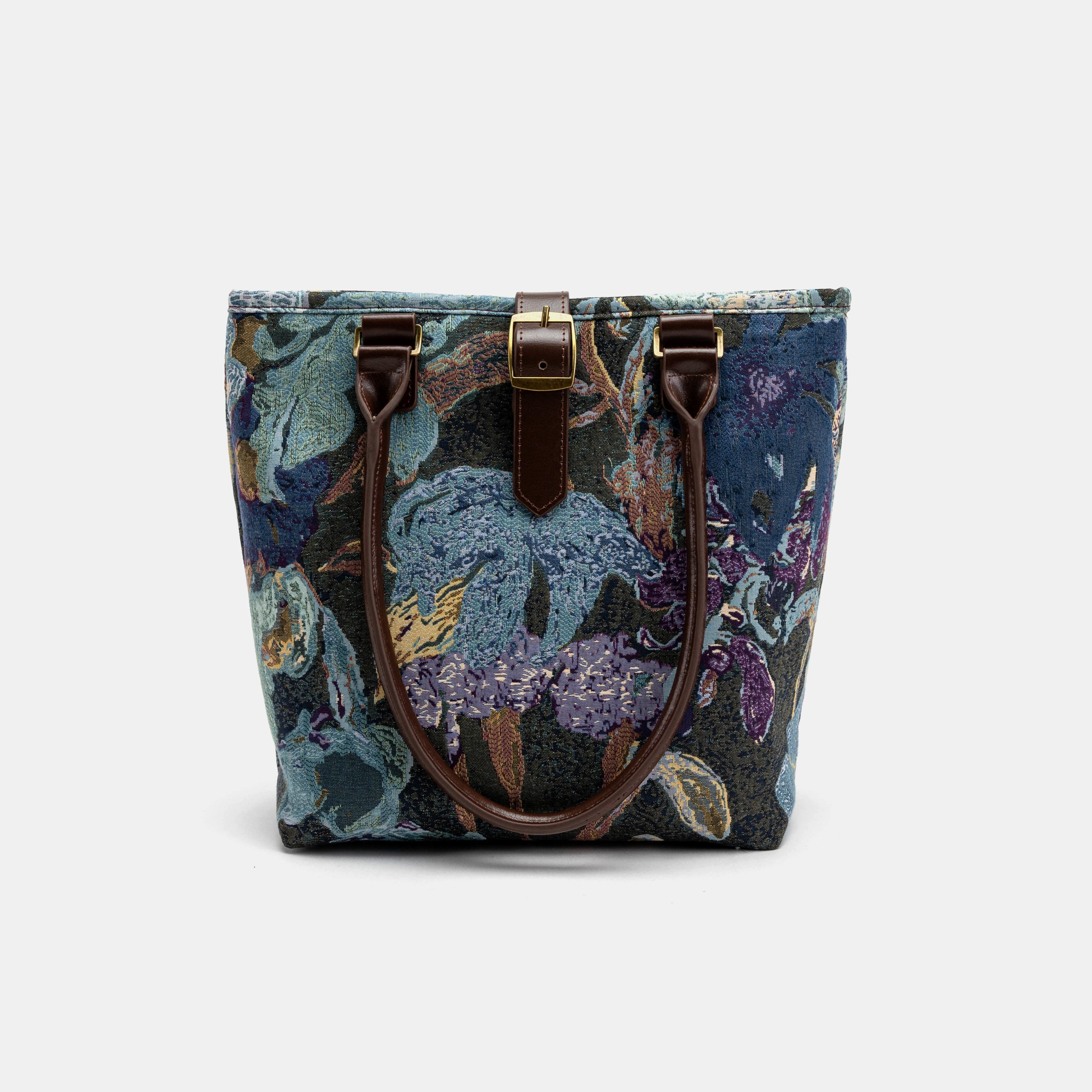 Abstract Blue Everyday Tote Bag of America with shoulder strap