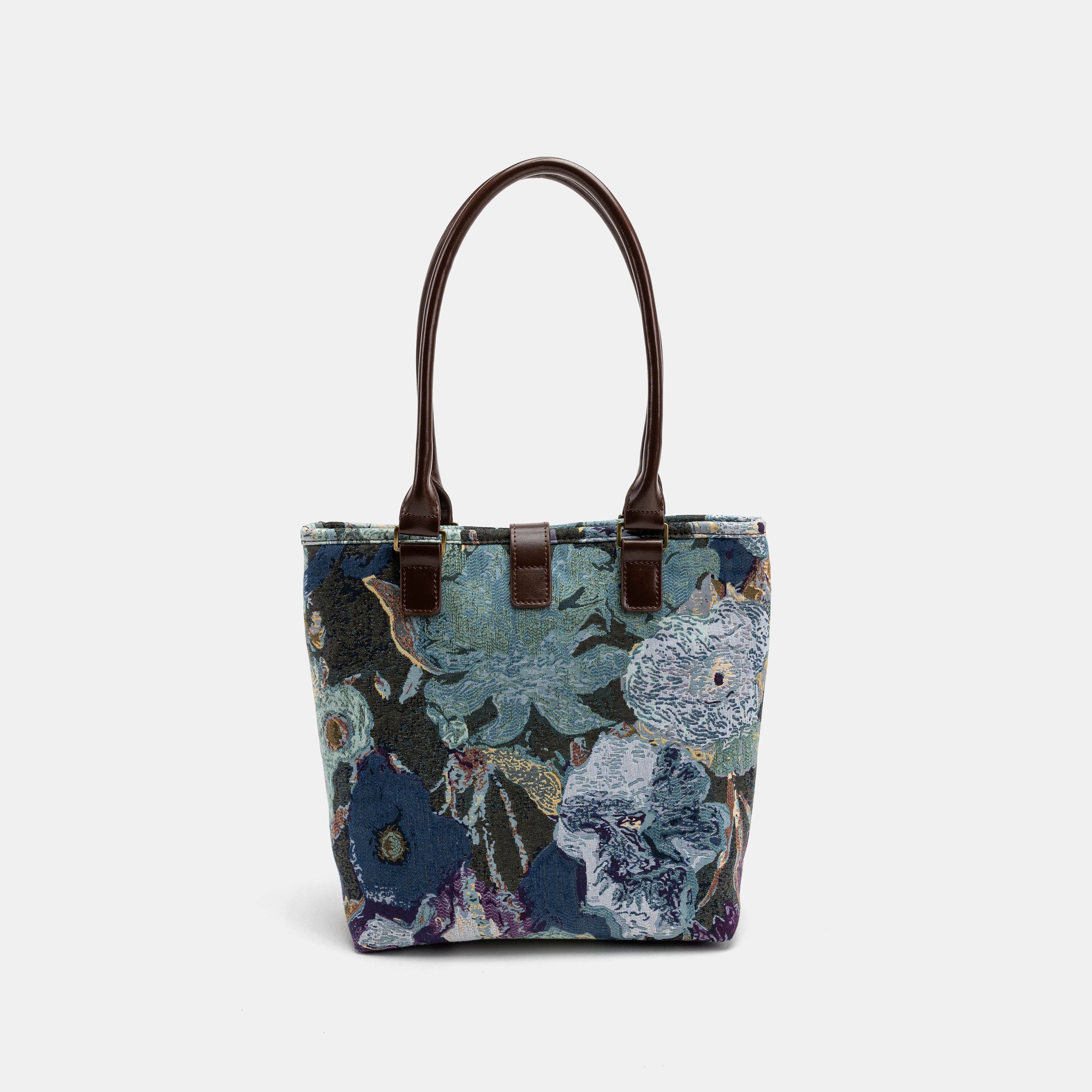 Abstract Blue Everyday Tote Bag of America back