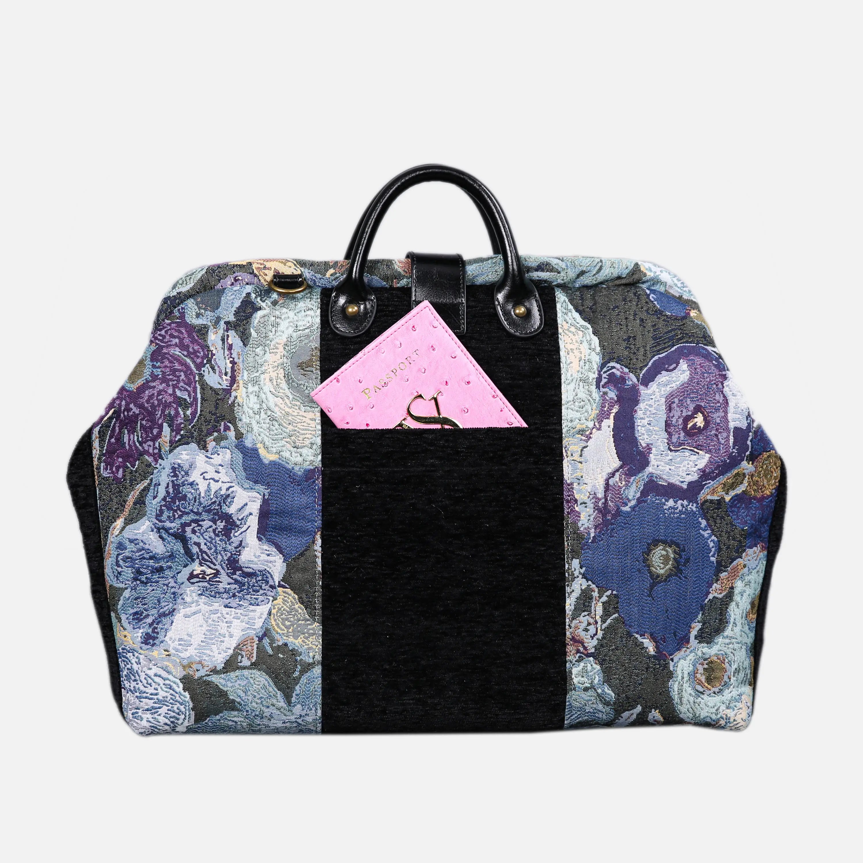 Abstract Blue carpet bag of America back