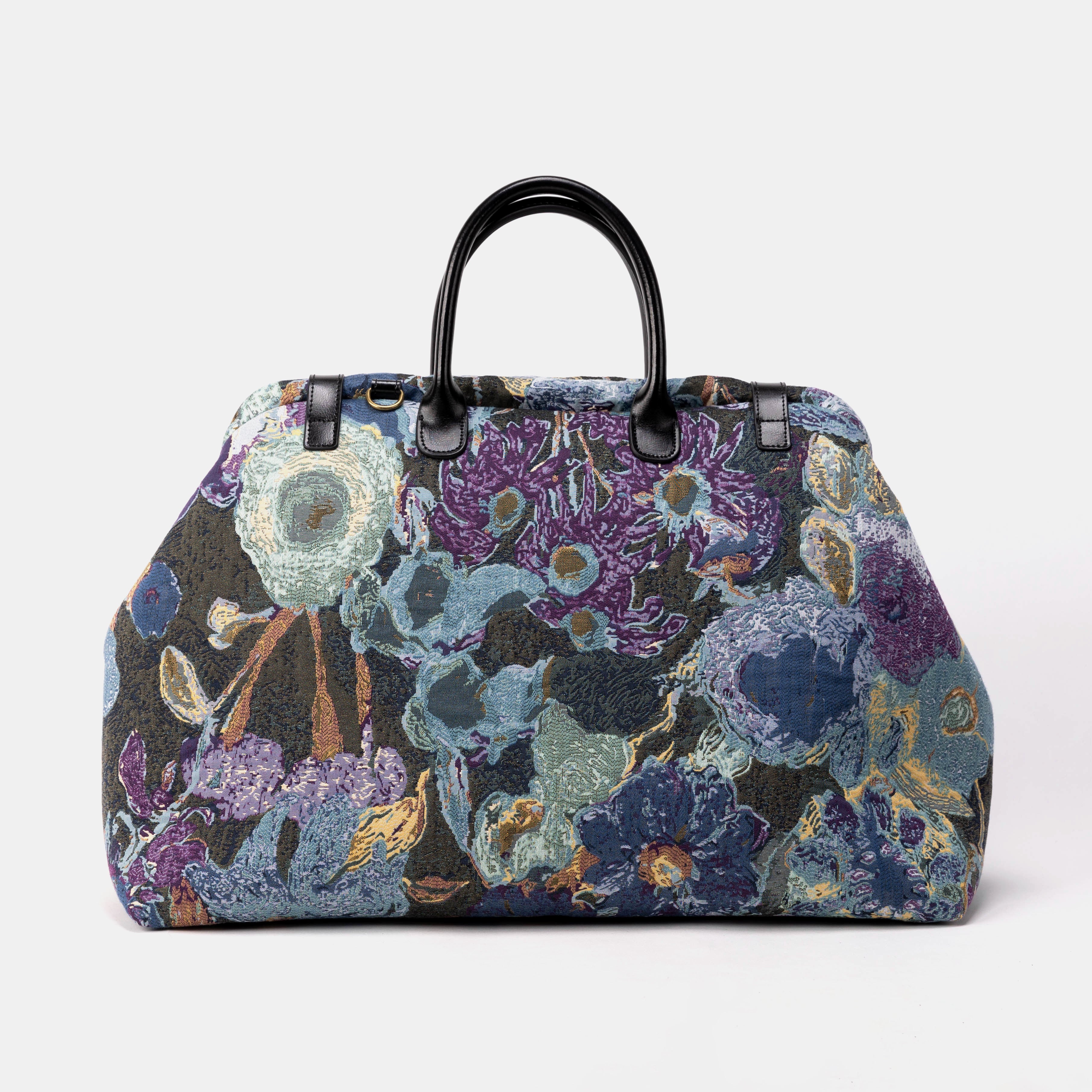 Abstract Blue Large Carpetbag of America  back