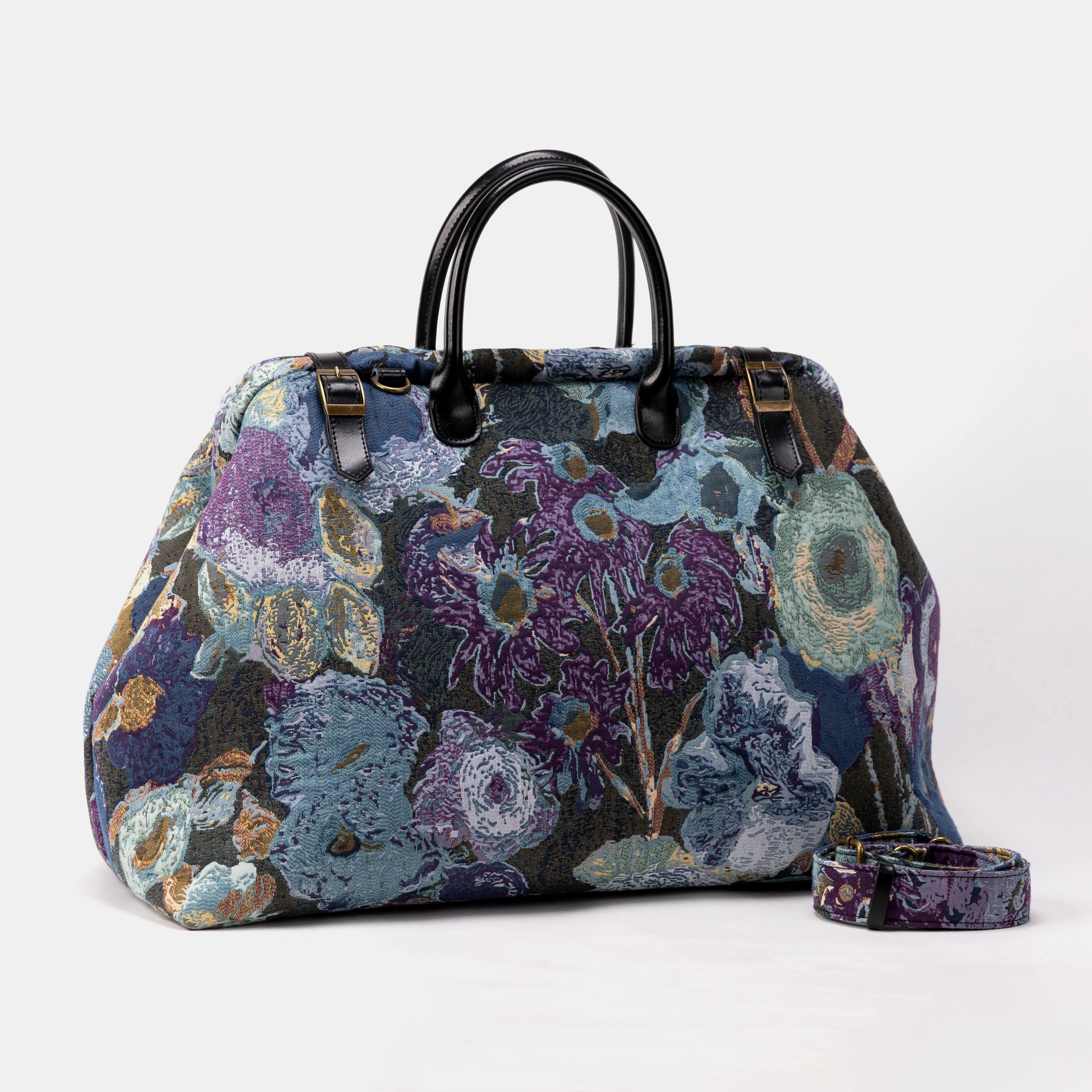 Abstract Blue Large Carpetbag of America   Front side