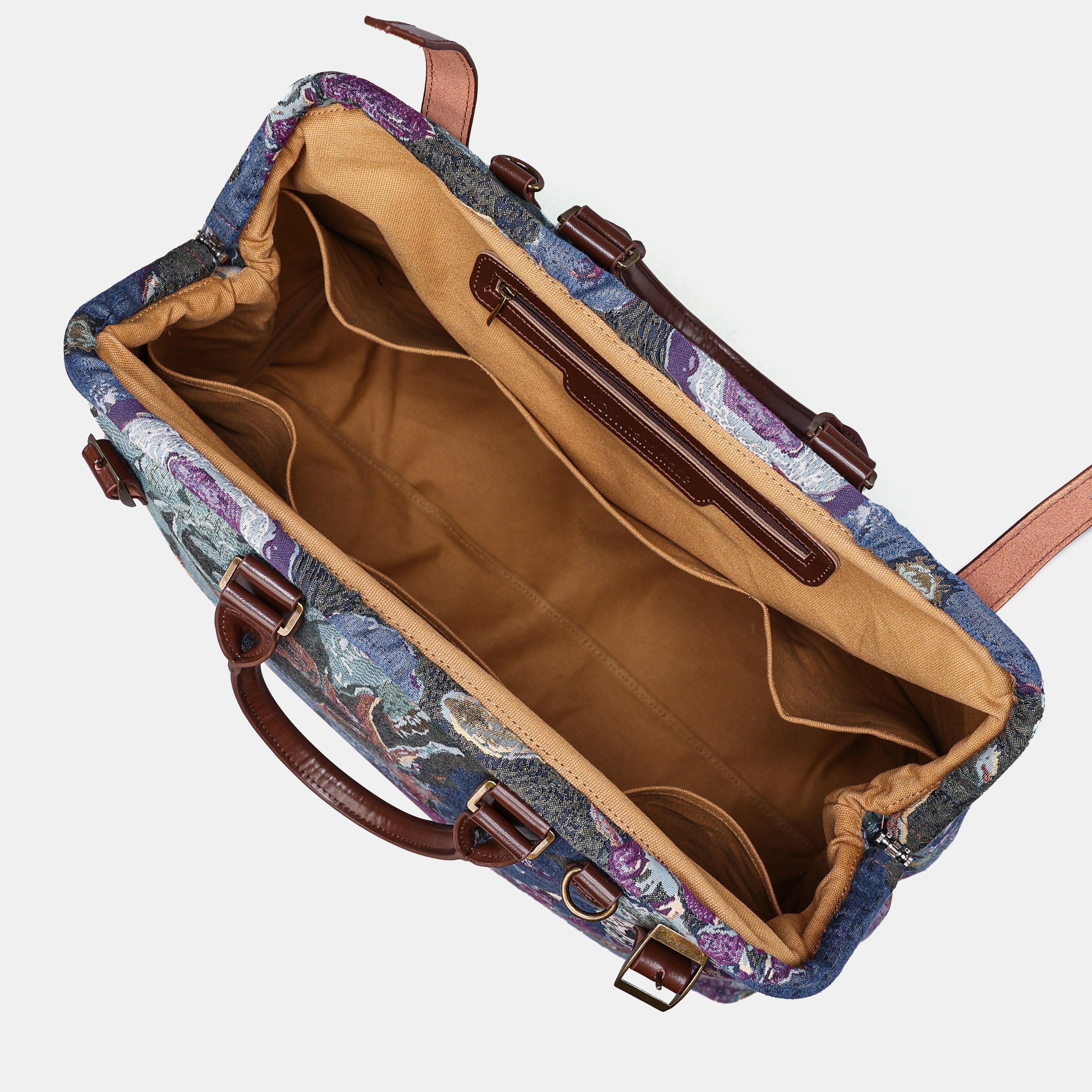 Abstract Blue Men's Carpetbag of America inside-7