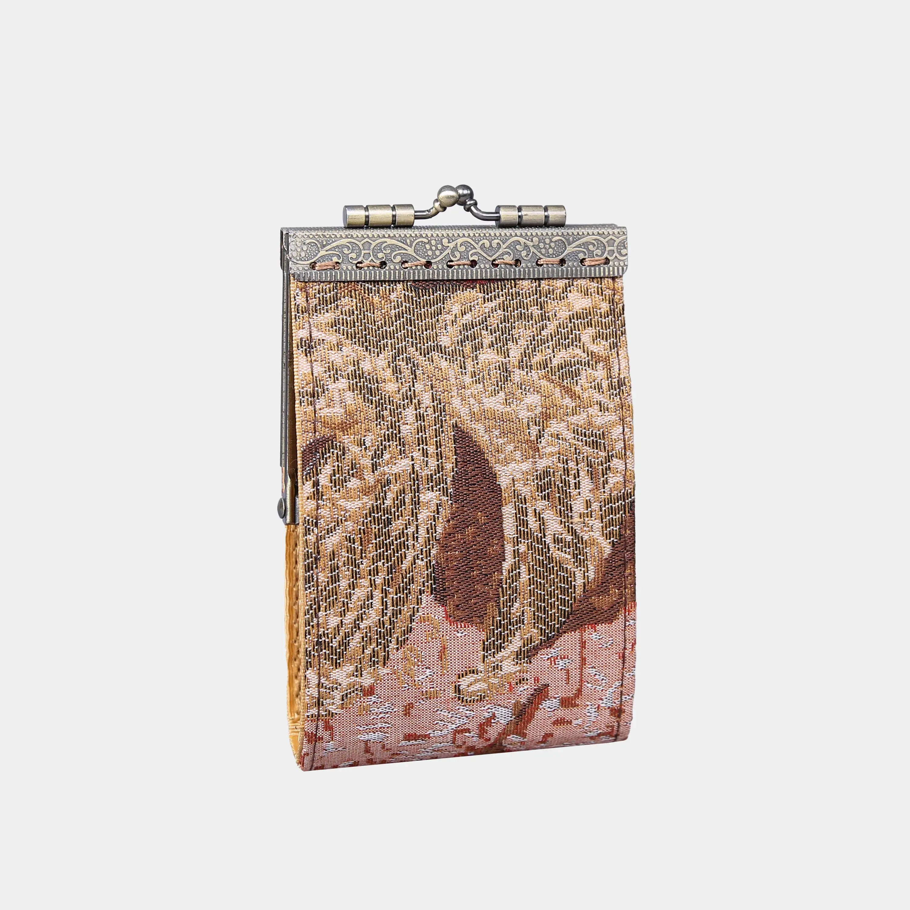 Abstract Brown Card Wallet   of America 11 back