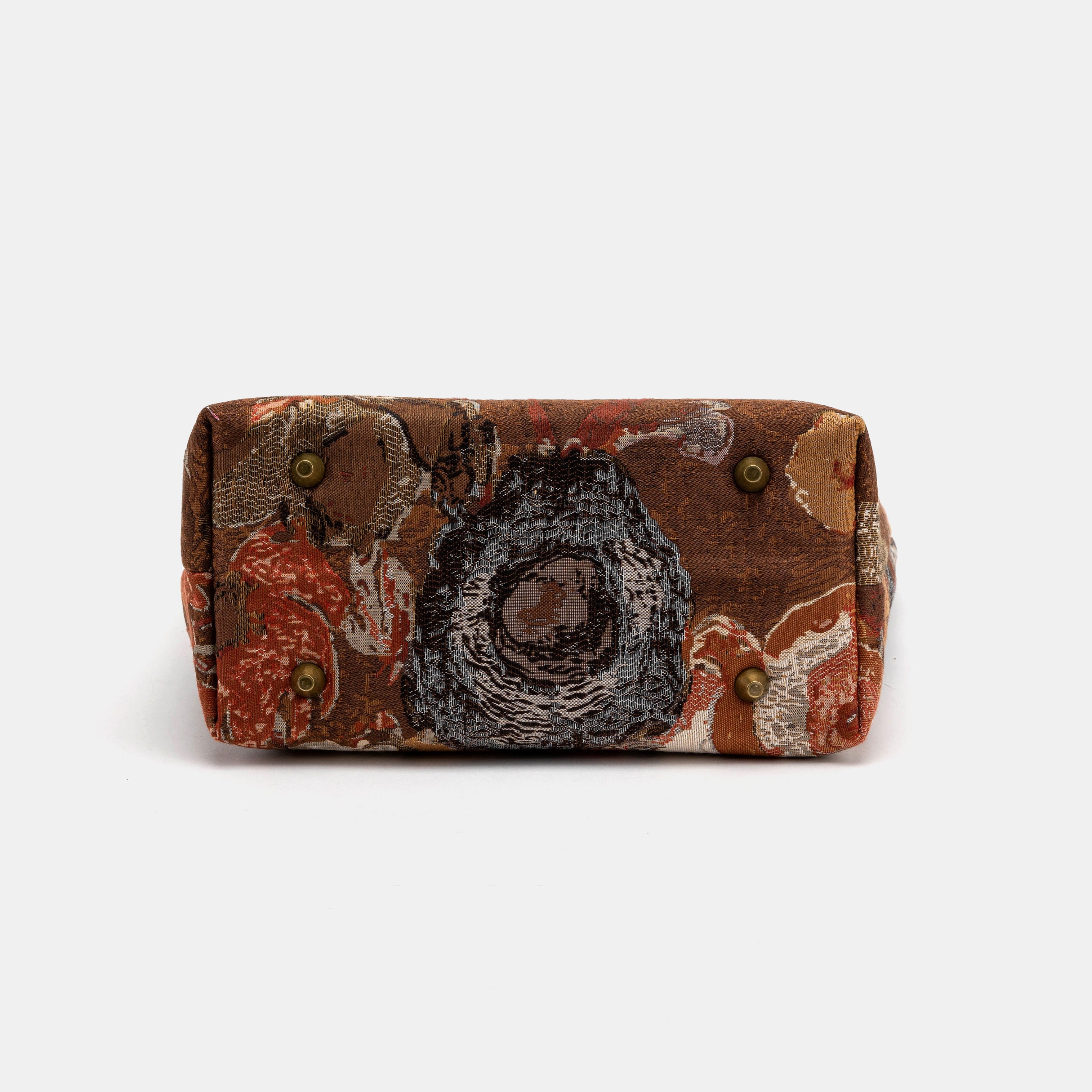 Abstract Brown Everyday Tote Bag Carpetbag of America bottom