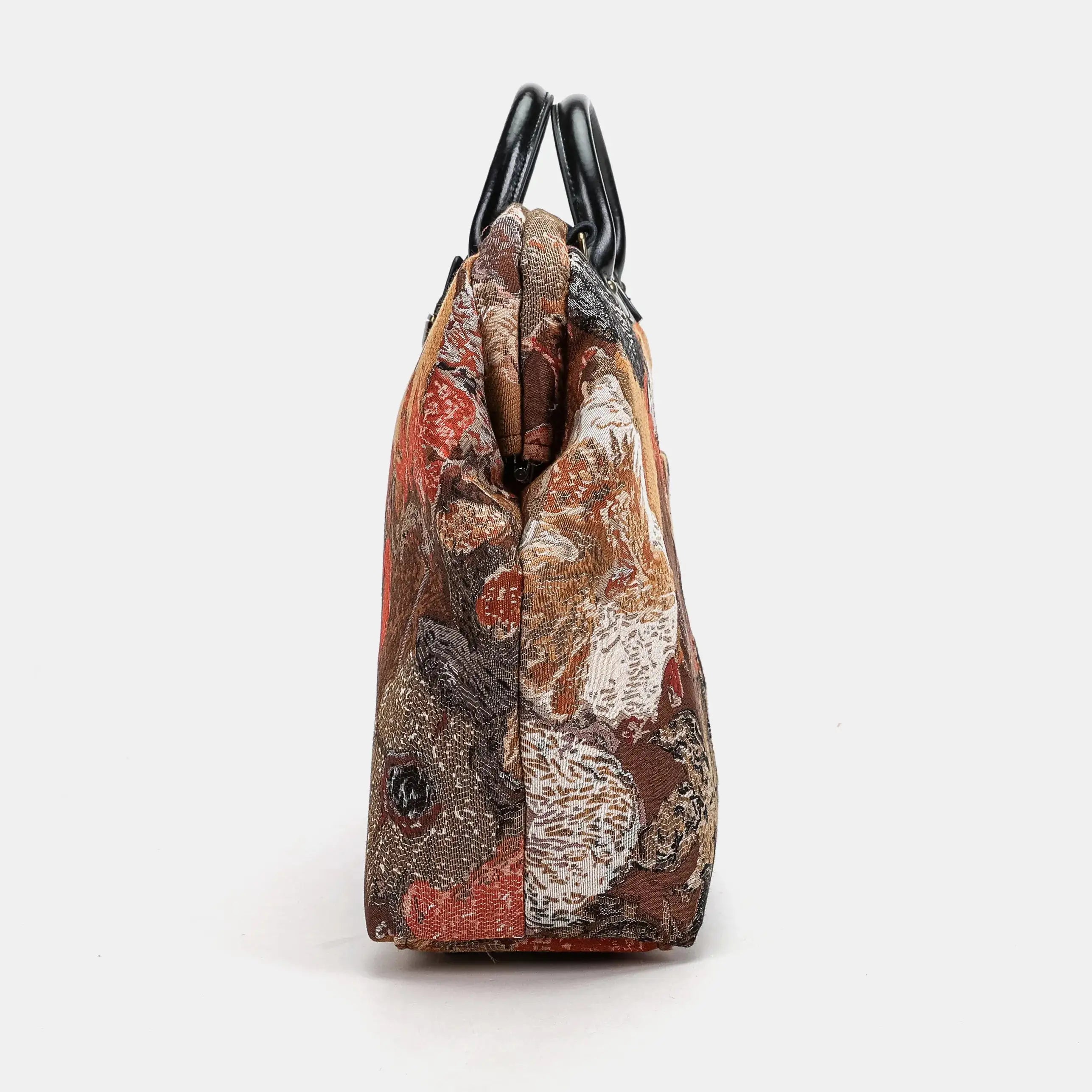 Abstract Brown Laptop Work Bag of American side