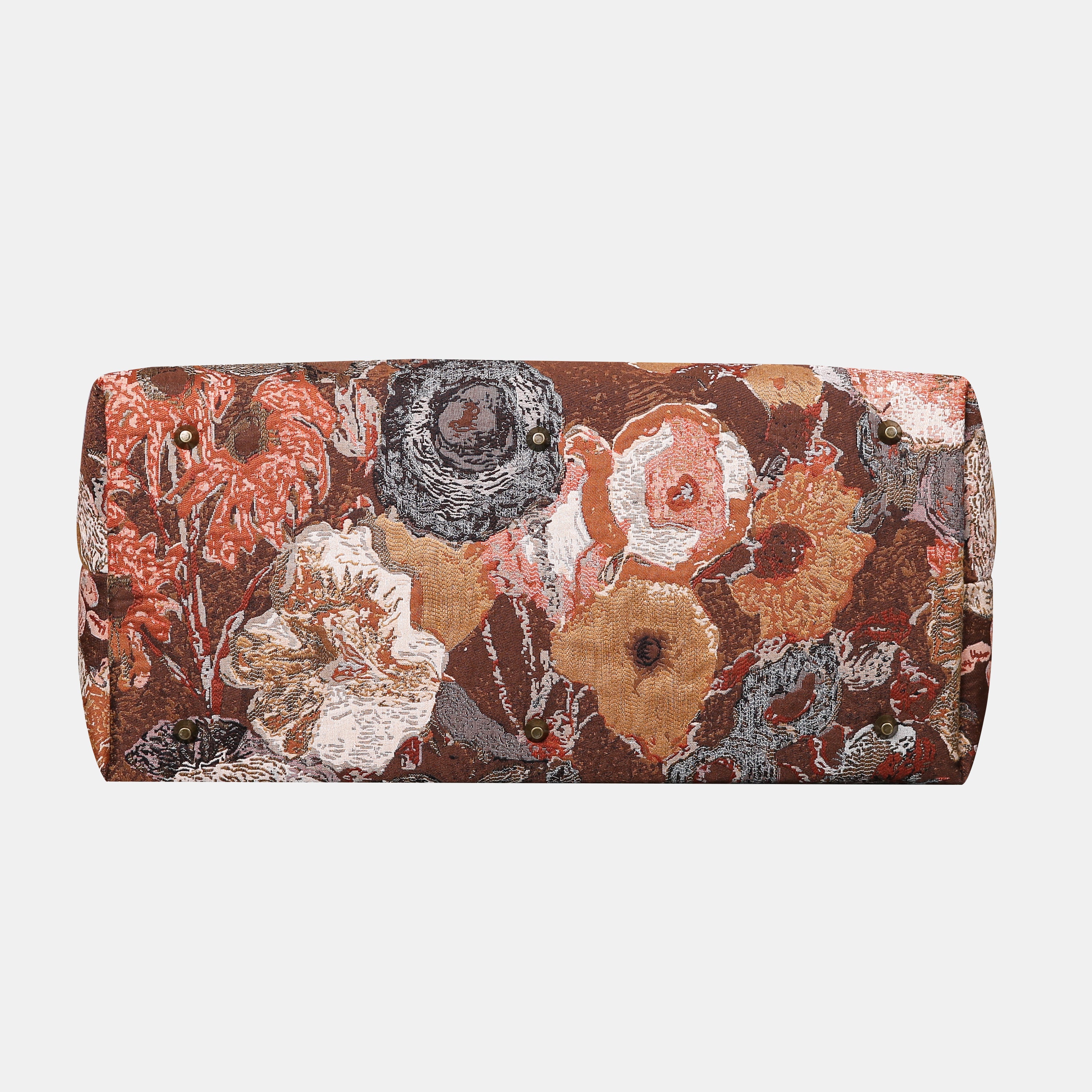 Abstract Brown Large Carpetbag   of America bottom