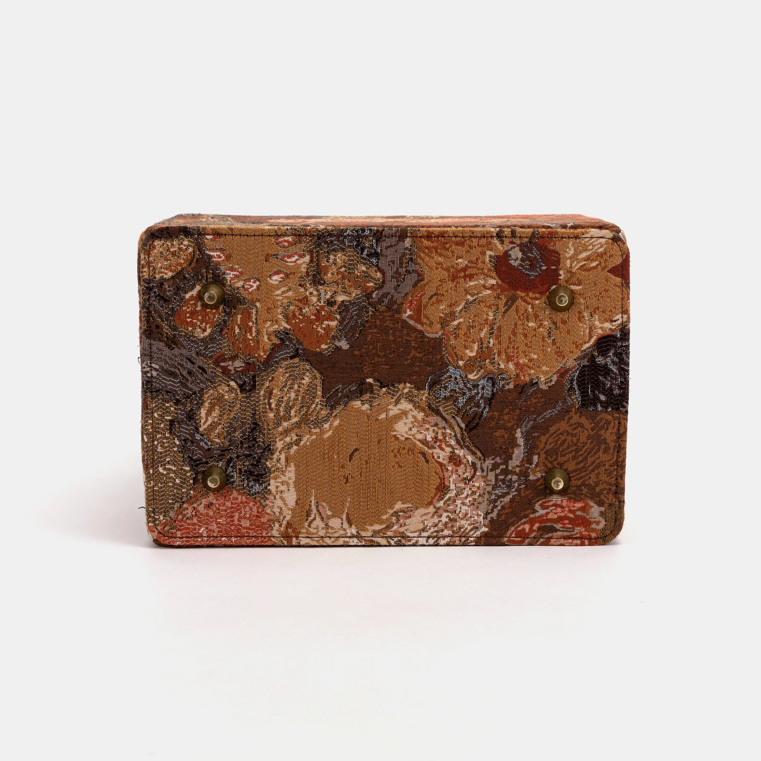 Abstract Brown Vivienne Carpet Purse Gladstone Bag of America bottom