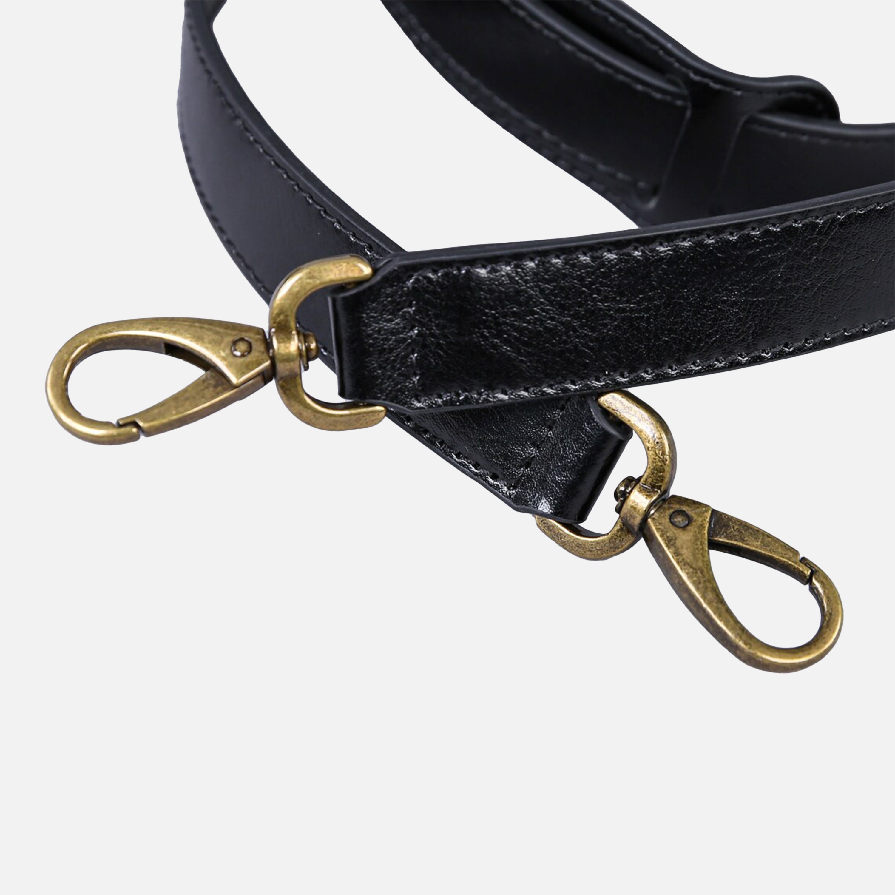 Adjustable Leather Shoulder 1" Strap for Medium to Large Bags of America hooks