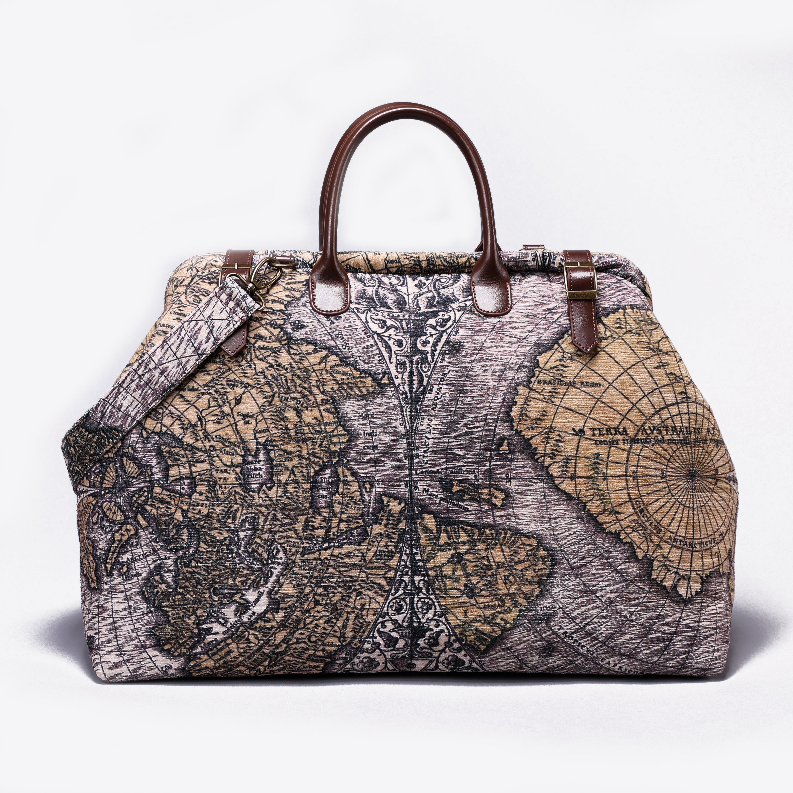 Ancient Map Large Carpetbag Carpetbag of America main