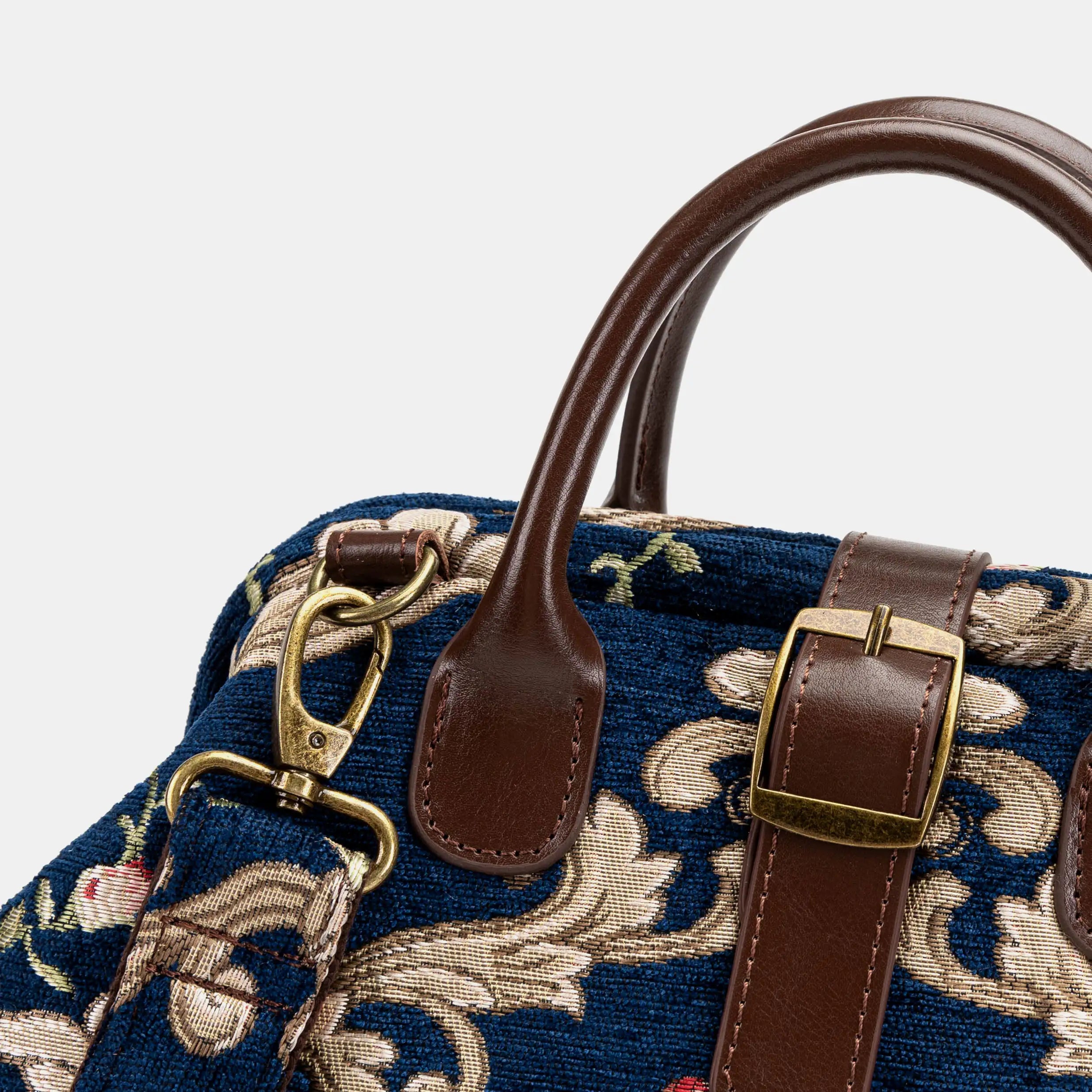 Baroque Garden Blue Carpet Laptop Backpack Carpetbag of America buckle