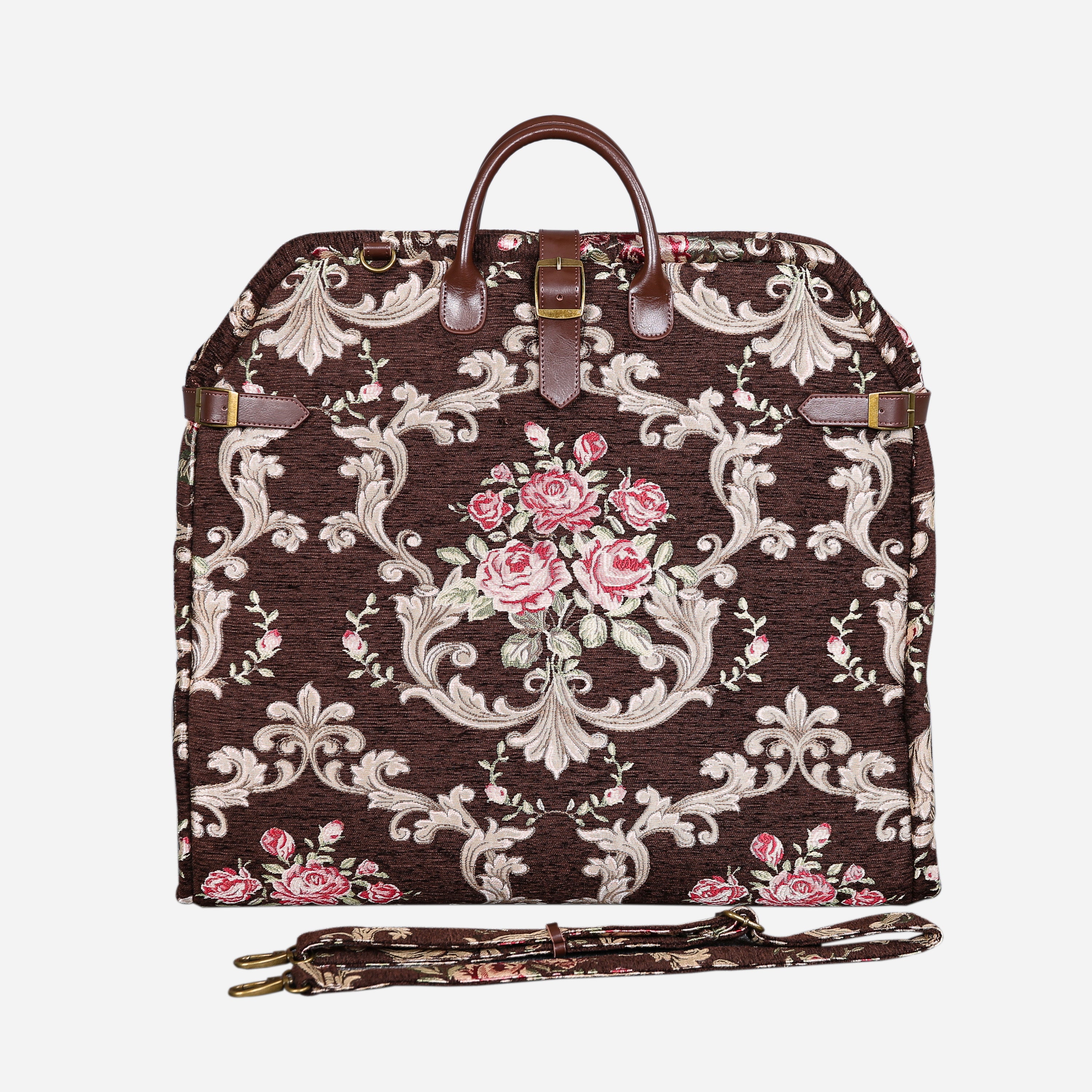 Baroque Garden Brown Carpet Garment Bag carpet bag  of America main