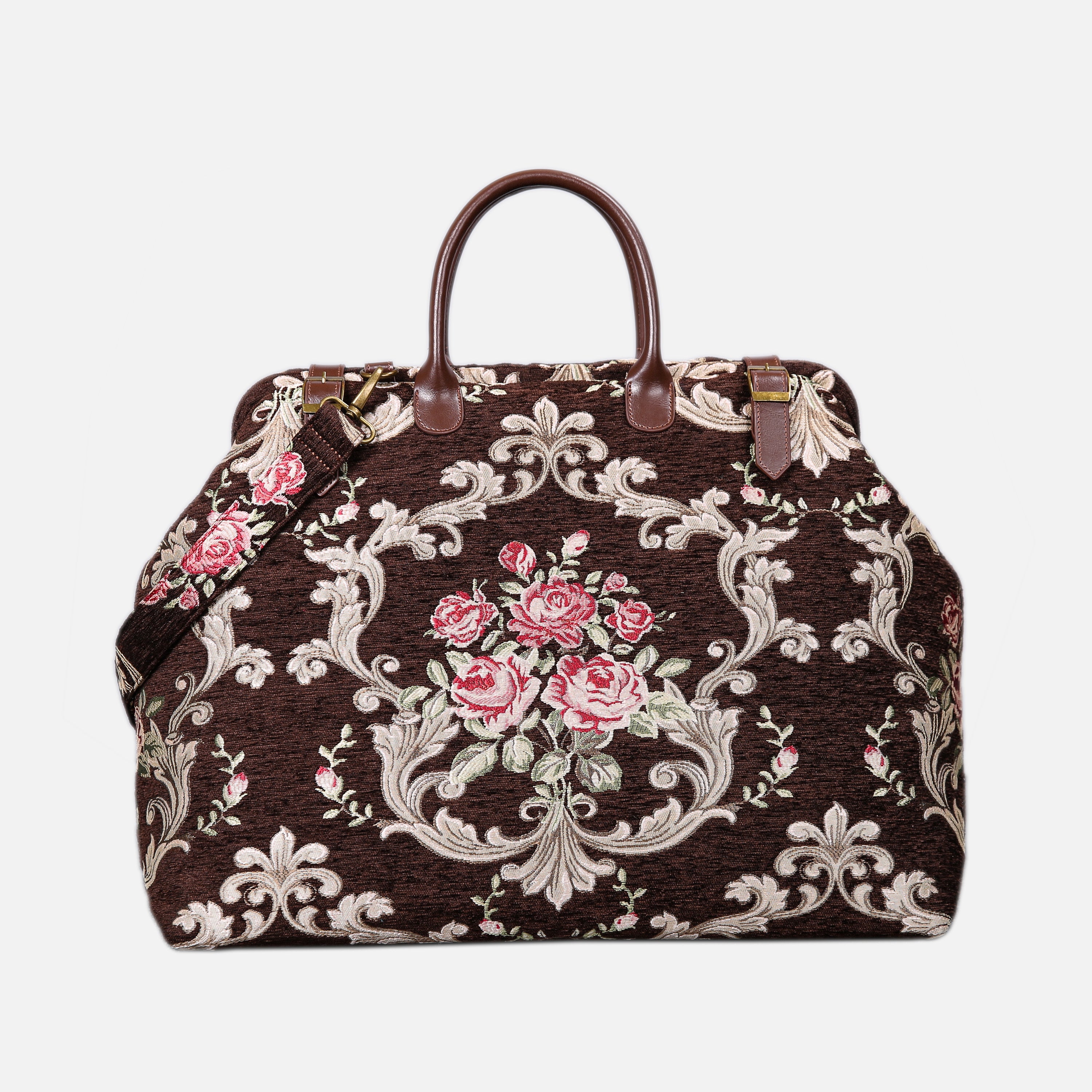 Baroque Garden Brown Large Carpetbag  of America main