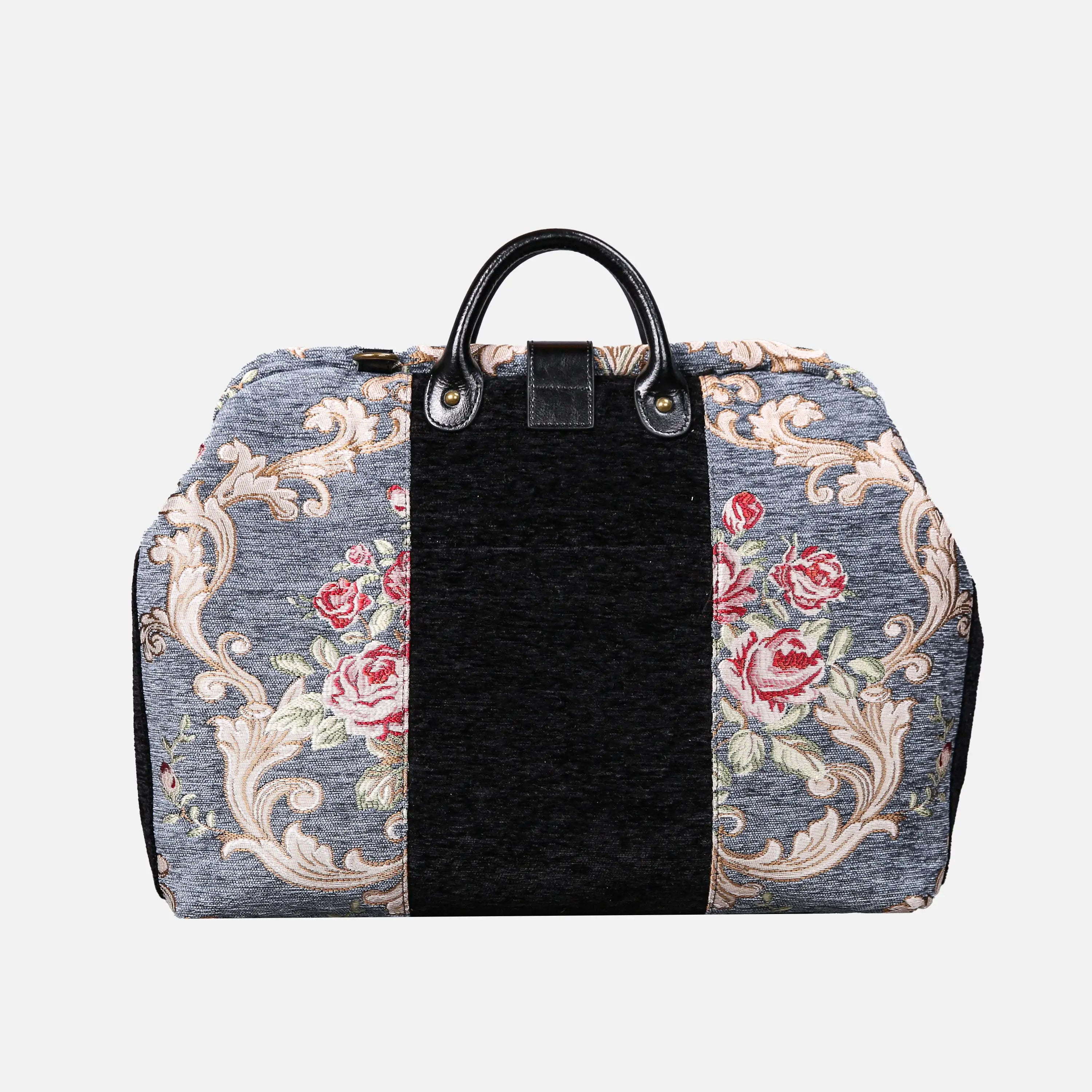 Baroque Garden Grey carpet bag  of America back