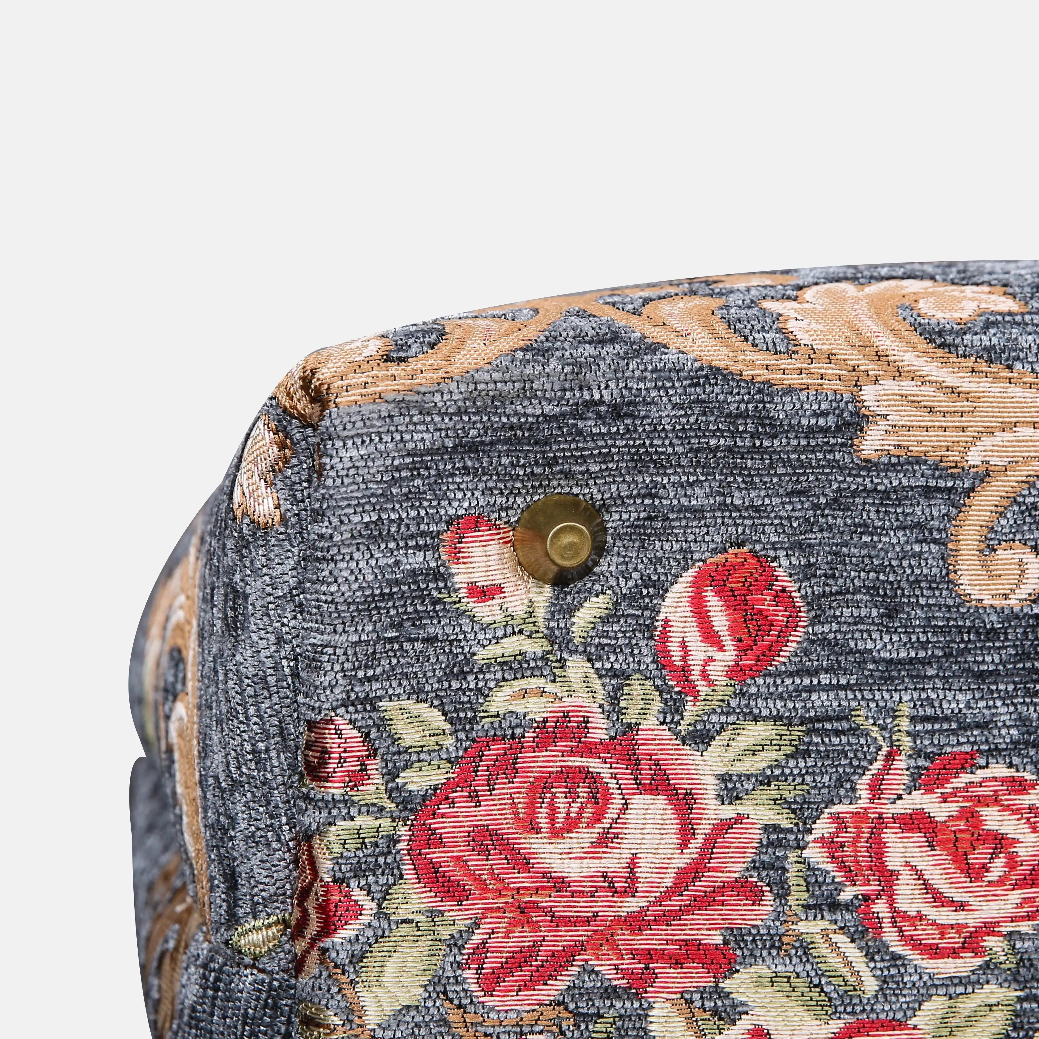 Baroque Garden Grey Mary Poppins Weekender Carpetbag bottom