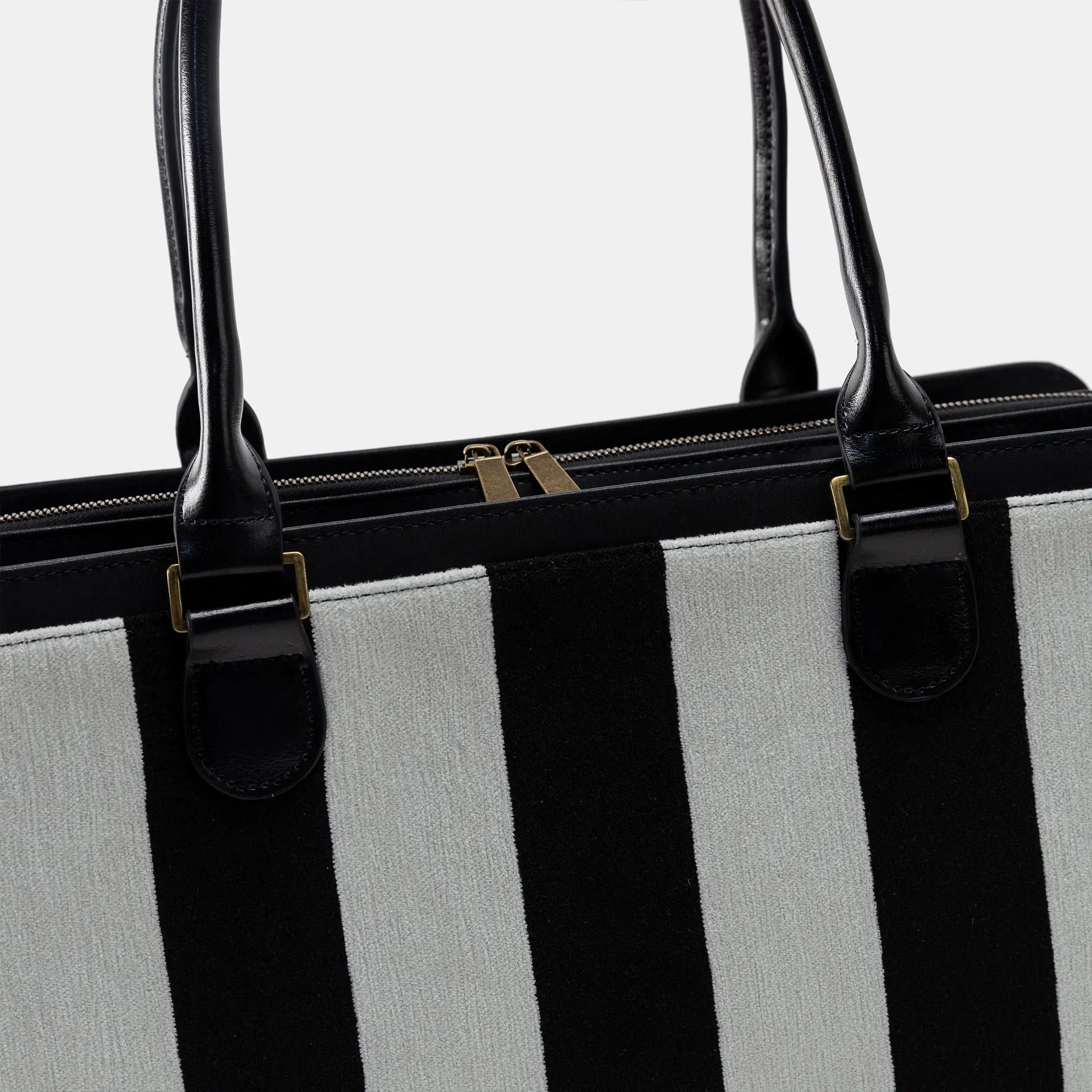 Black & White Beetlejuice Business Tote of America detail