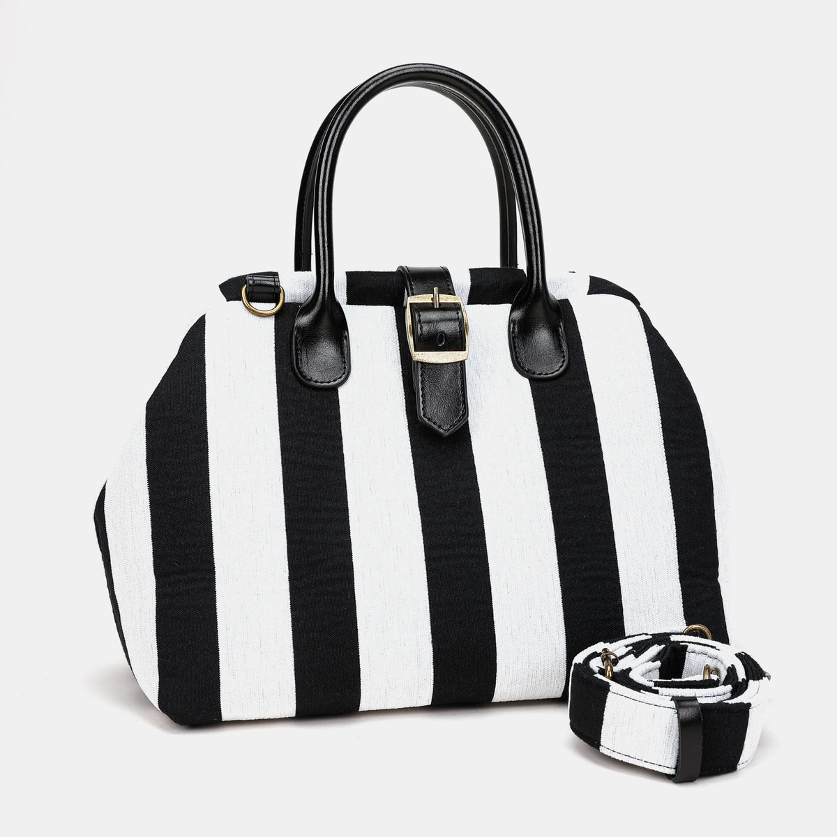 Black & White Beetlejuice Carpet Handbag Purse of America with strap