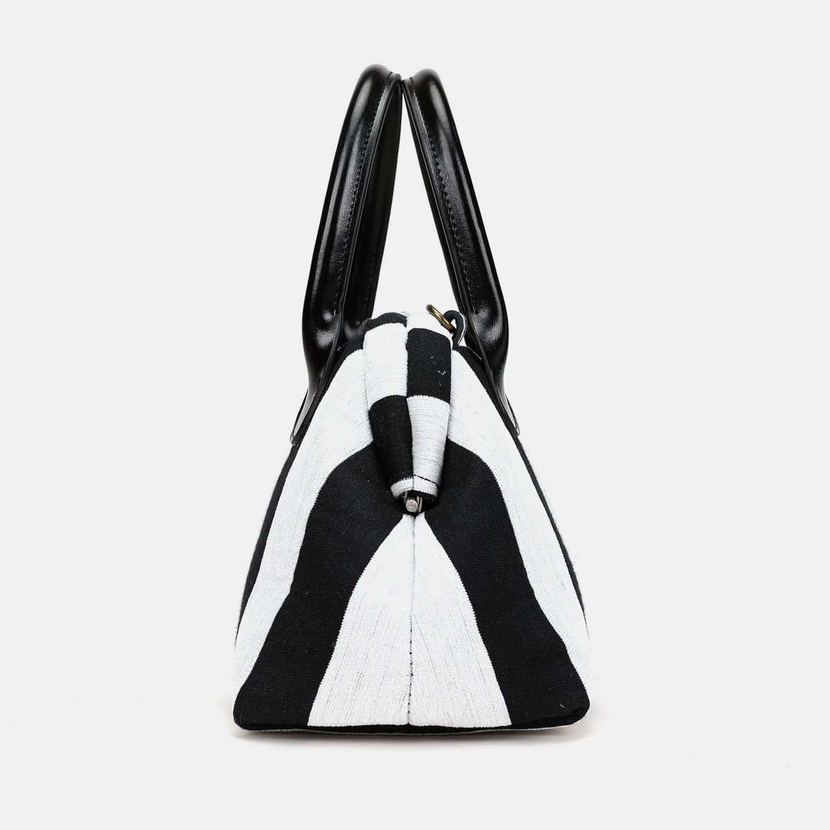 Black & White Beetlejuice Carpet Satchel inside
