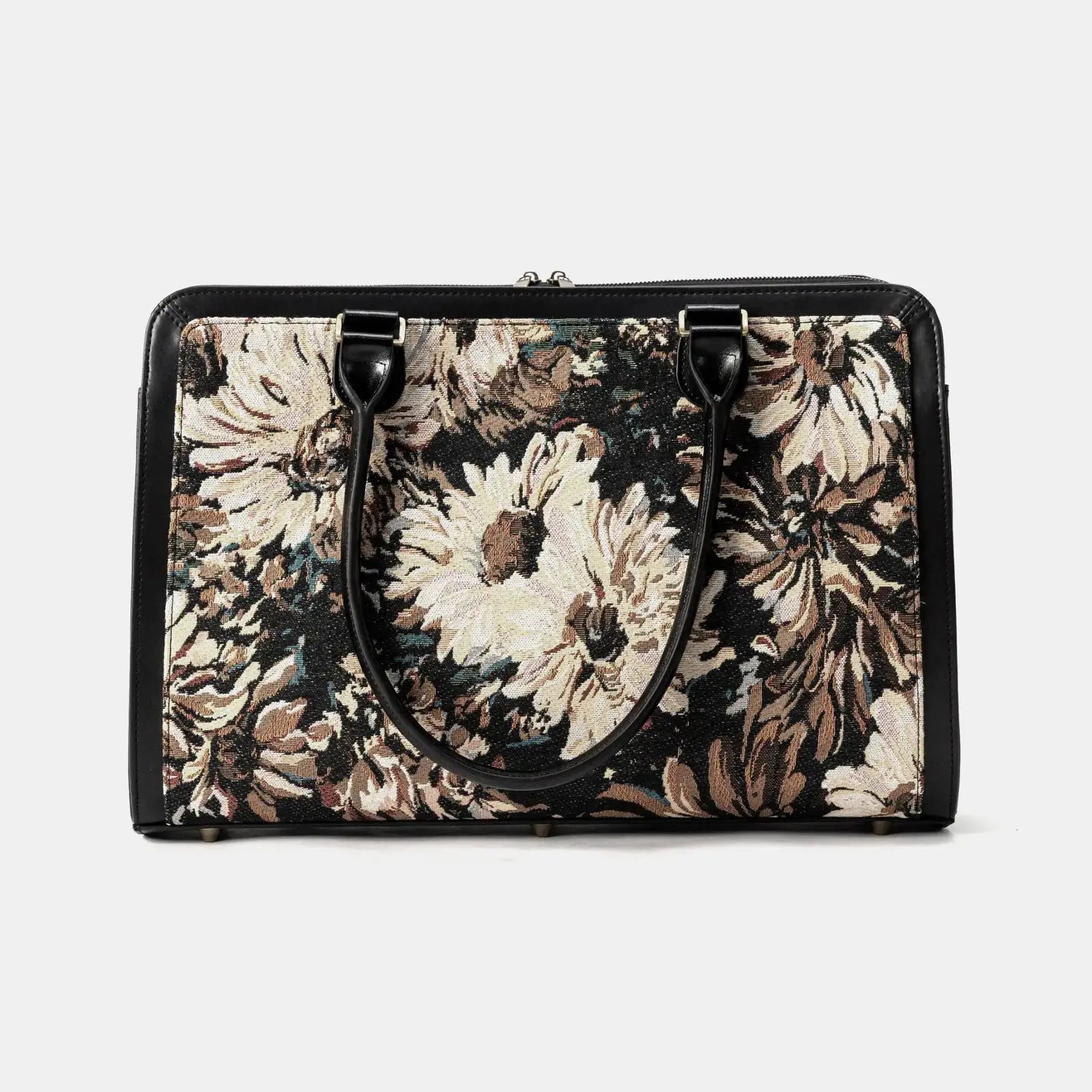 Blooming Daisy Black Business Tote of America with handle