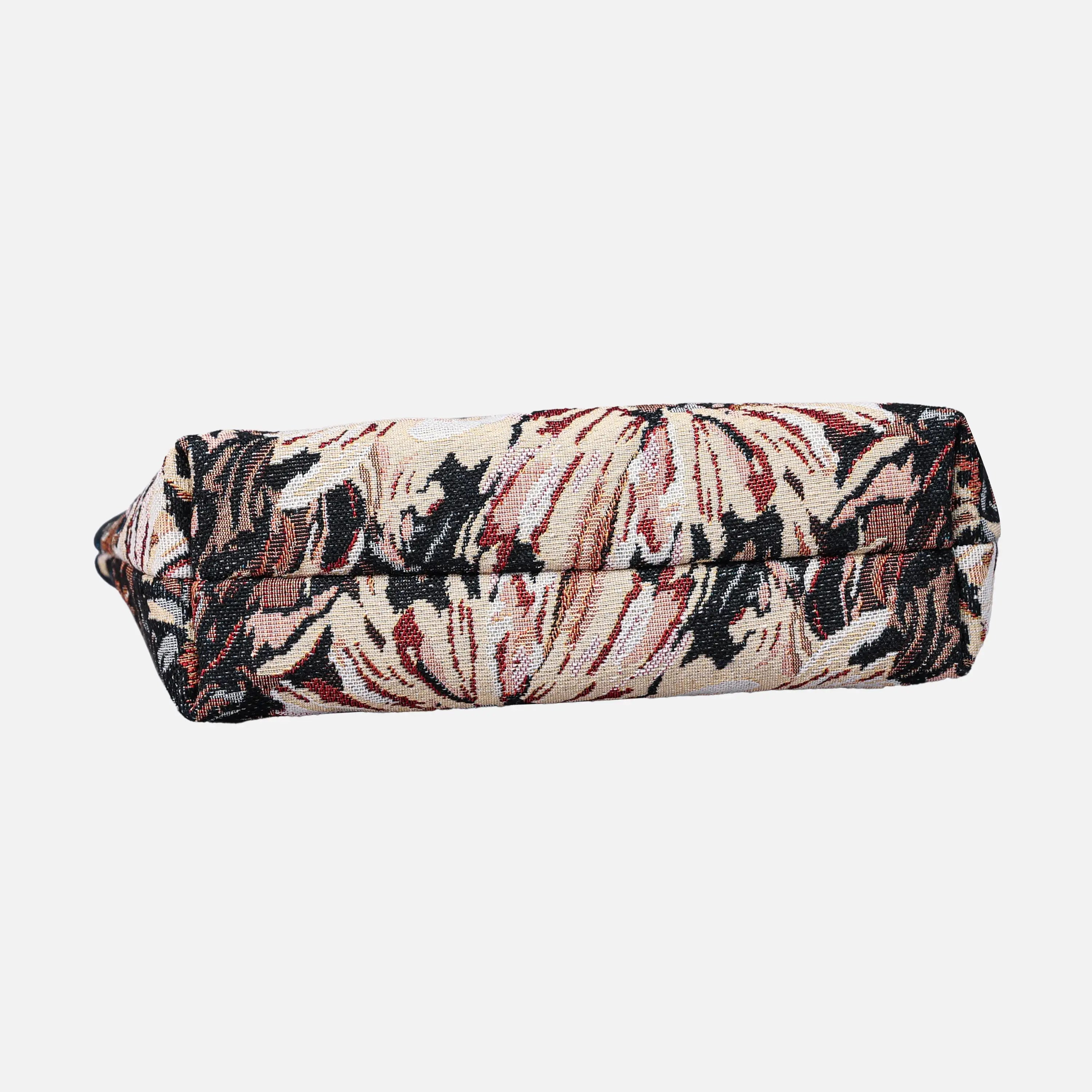 Blooming Daisy Black Carpet Makeup Bag Carpetbag of America bottom