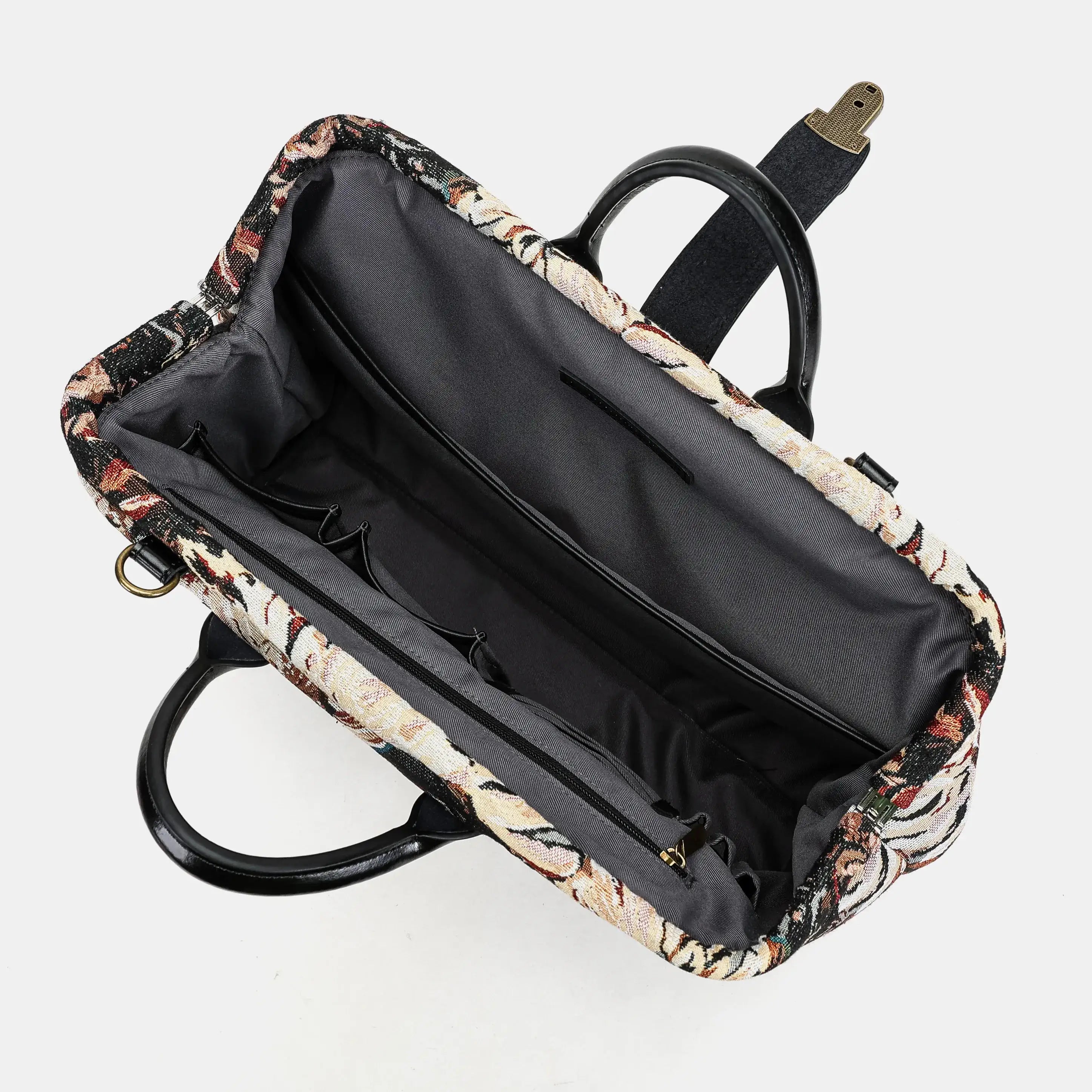 Daisy Black Laptop Work Bag of America inside