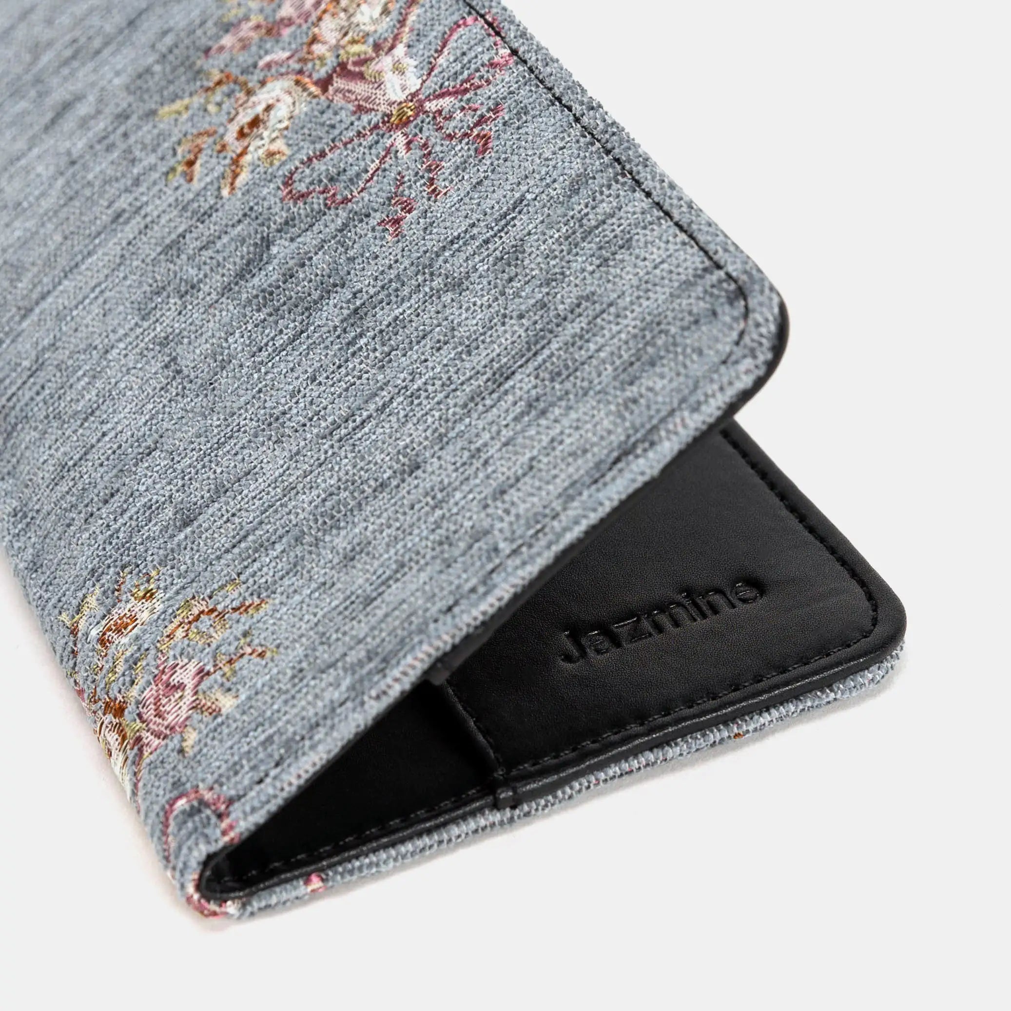 Bouquet Grey Flap Checkbook Cover of America customization