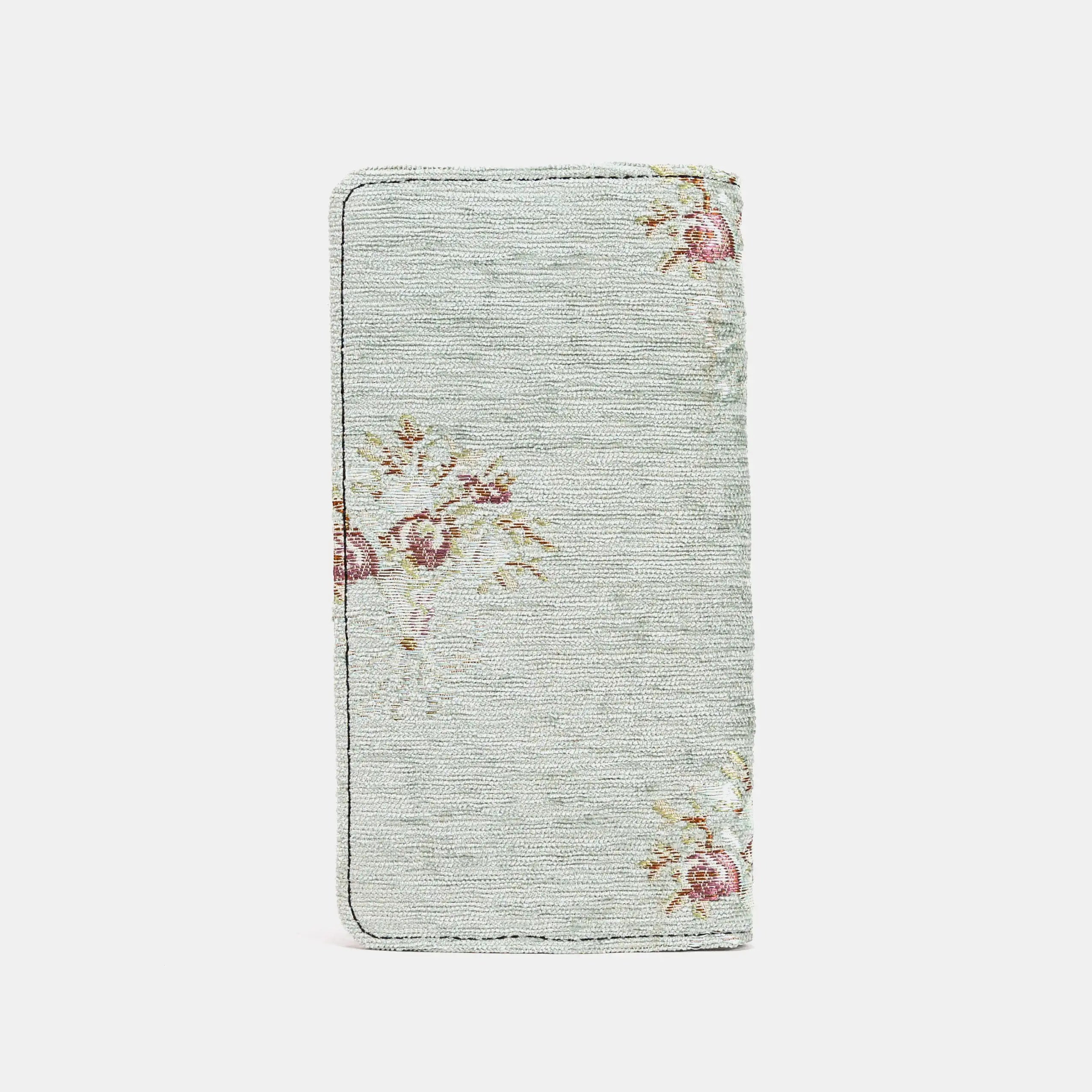 Bouquet Mint Flap Checkbook Cover of America back