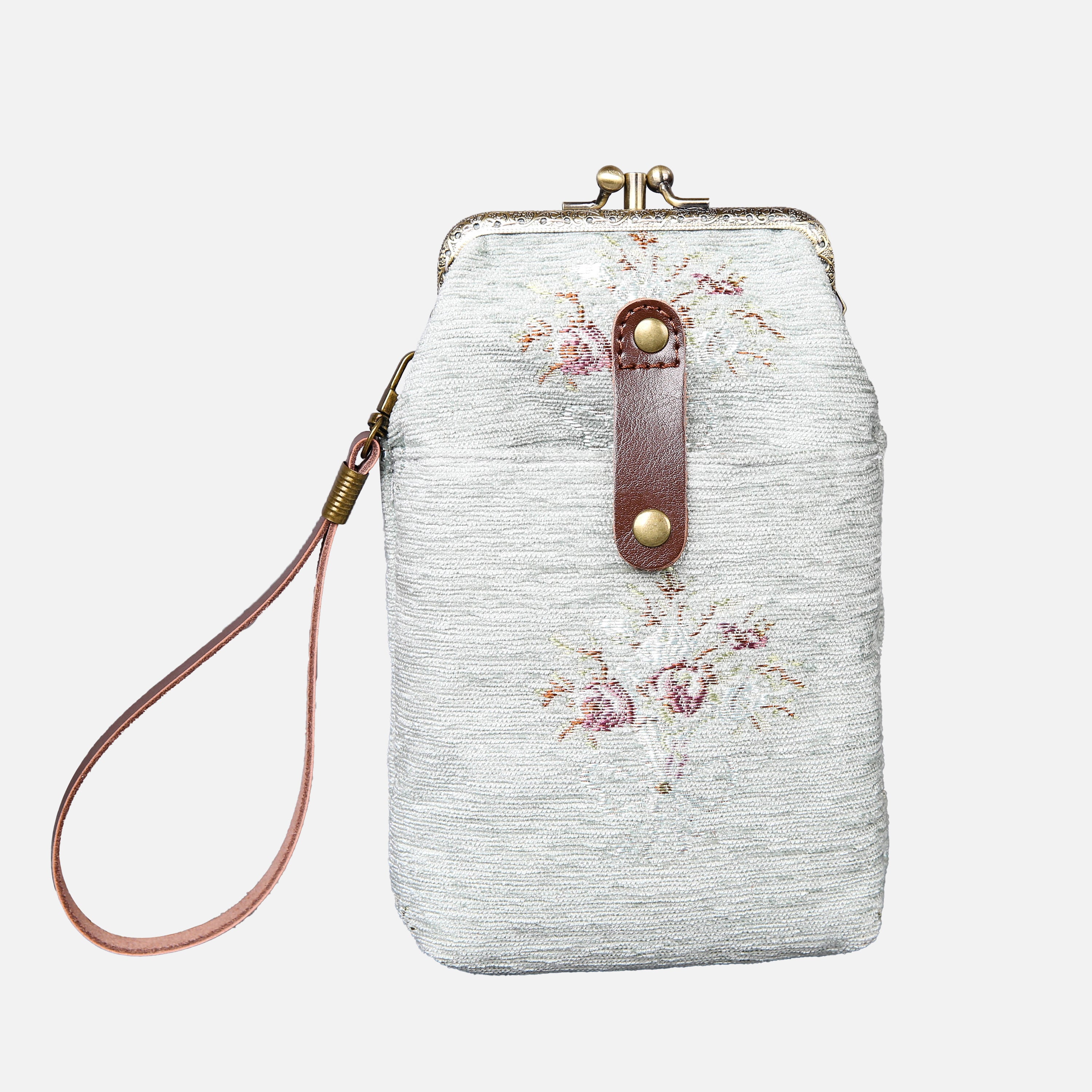 Bouquet Pattern Carpet Phone Case Carpetbag of America Mint front
