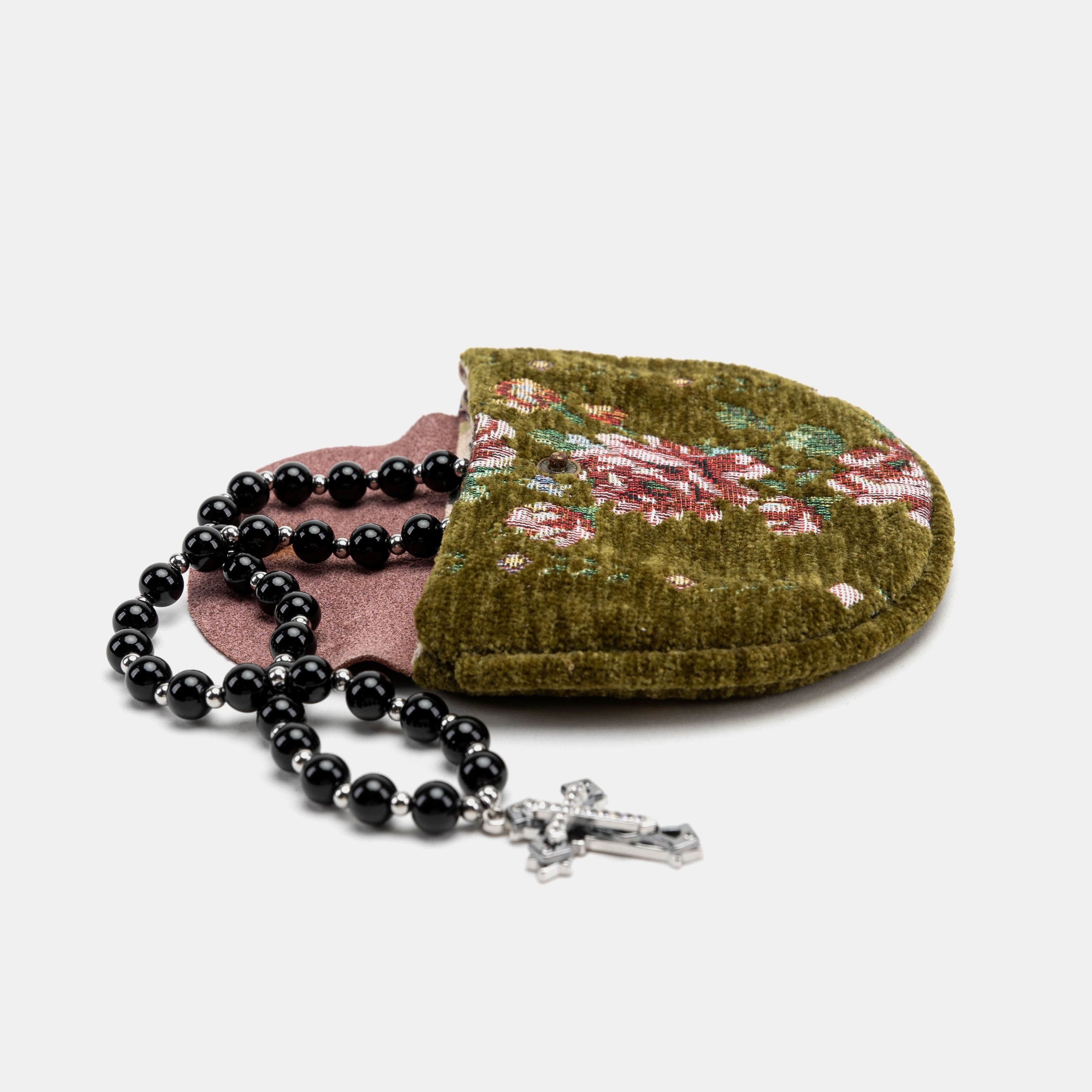 Rose Series Avocado Rosary Bag Carpetbag of America main